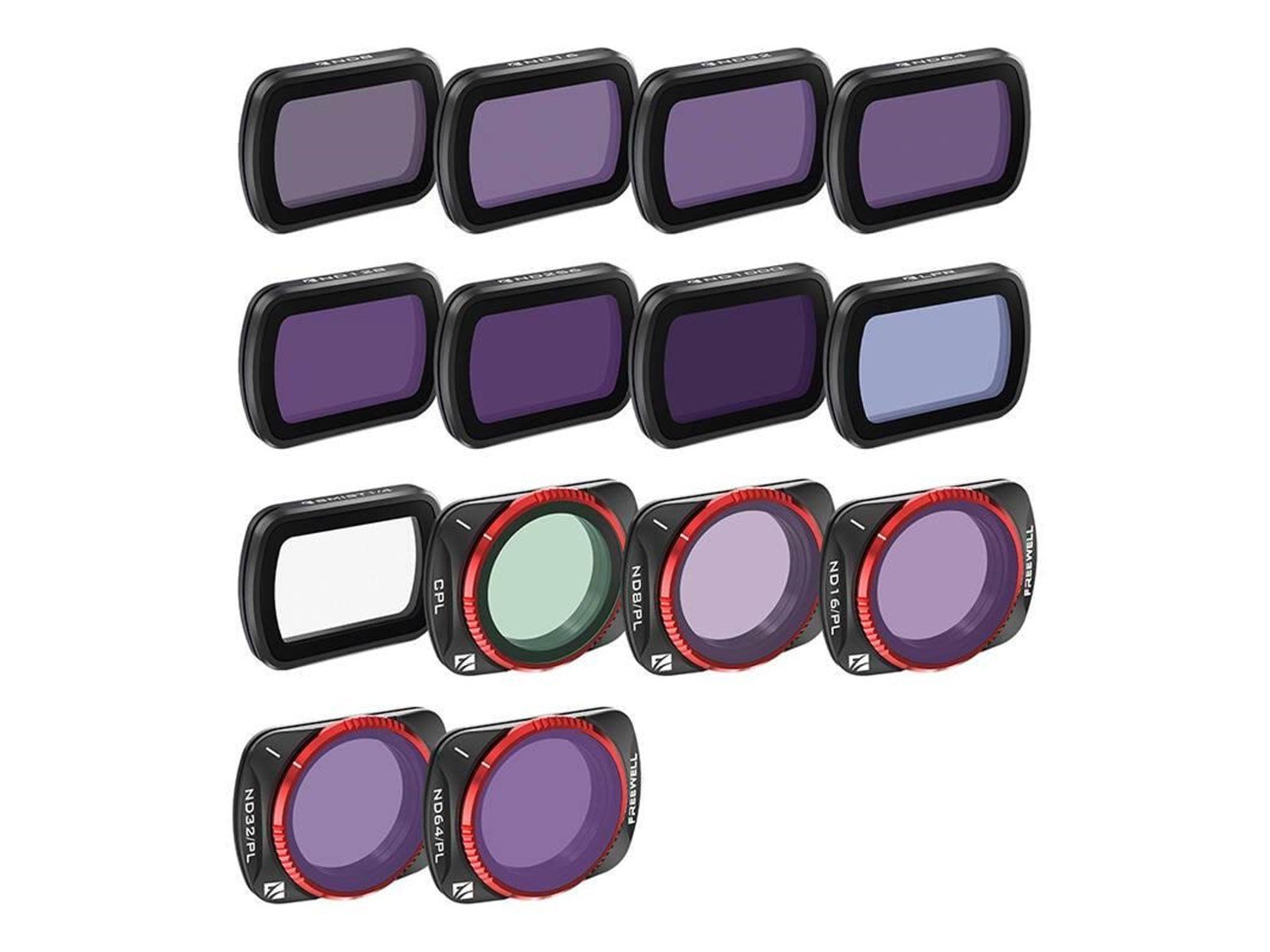 Freewell 14 filters to DJI Osmo Pocket 3
