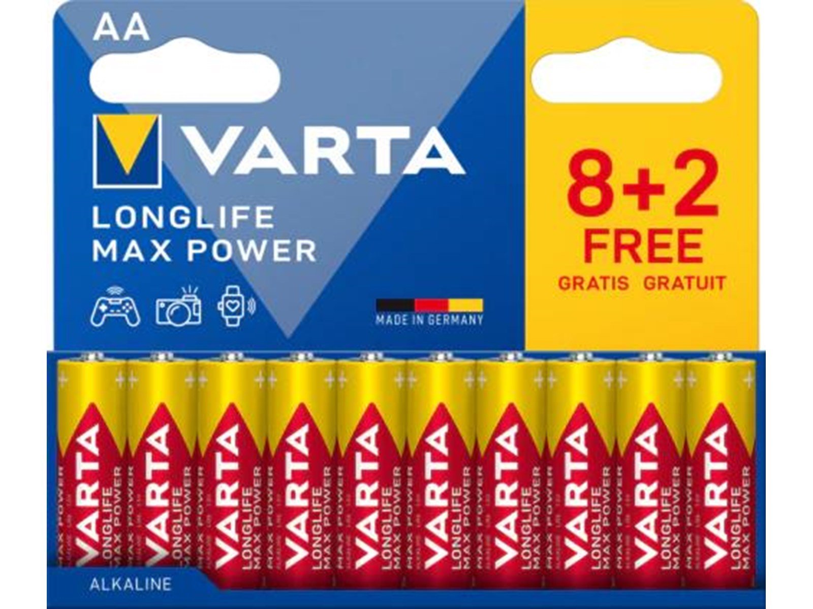 VARTA Longlife Max Power AA - 10-Pack