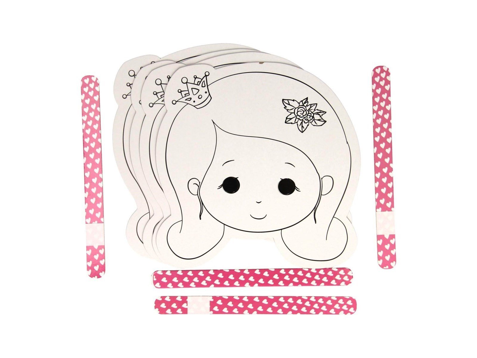 Wins Holland - Color and Make Your Own Masks - Princess 4pcs.