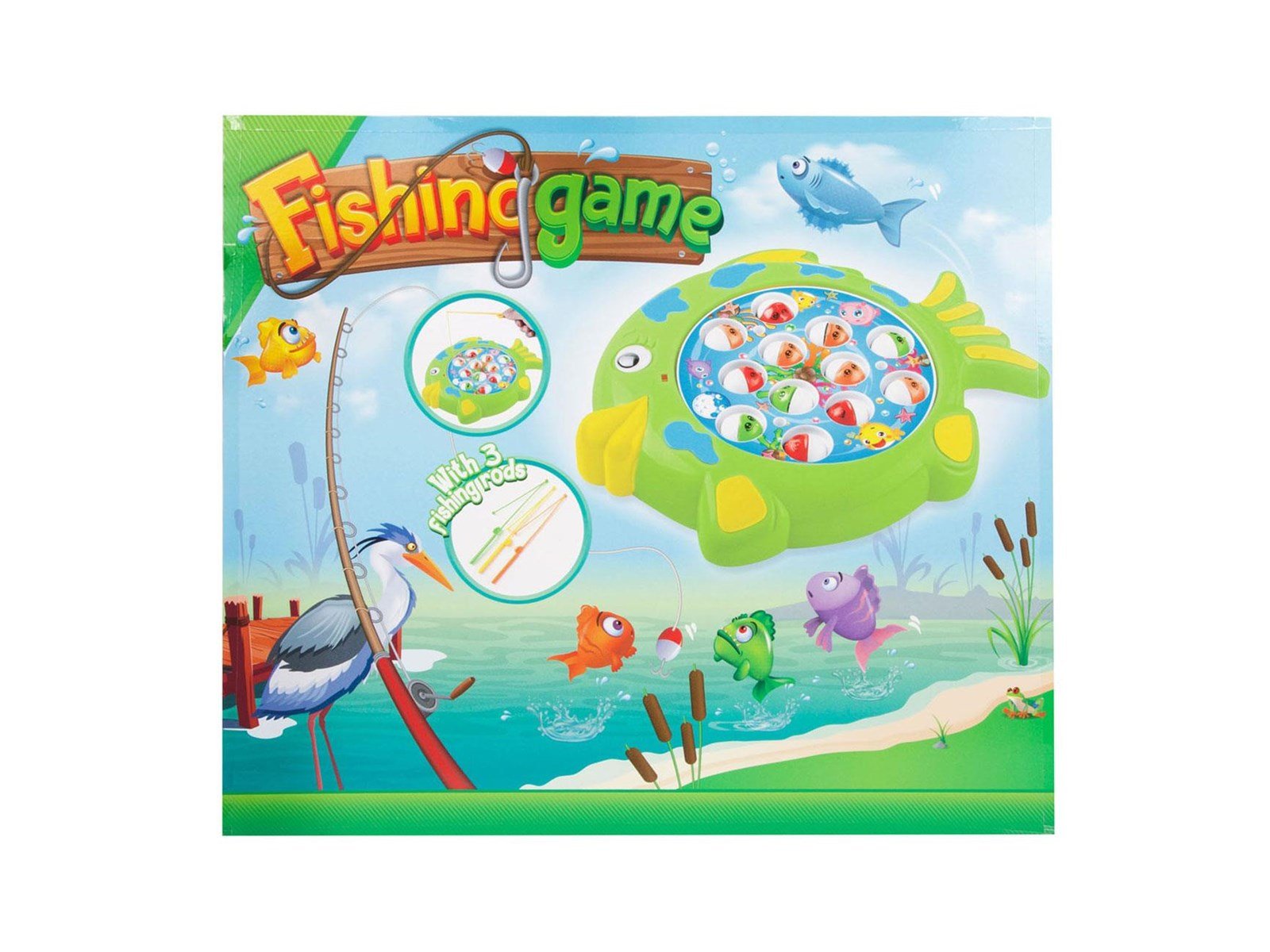 Toi-Toys - Fishing Game Spinning Table Catch the Fish with Sound