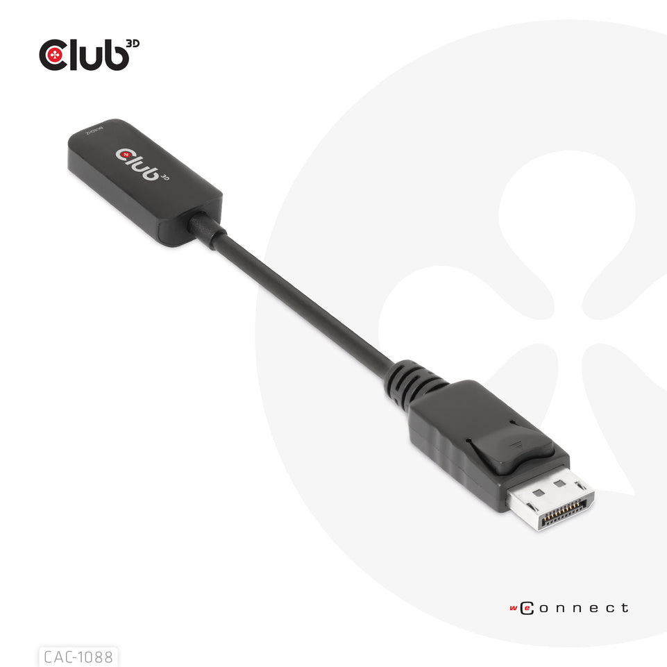 Club3D Adapter DisplayPort 1.4 > HDMI      HDR 8K60Hz  aktiv ret