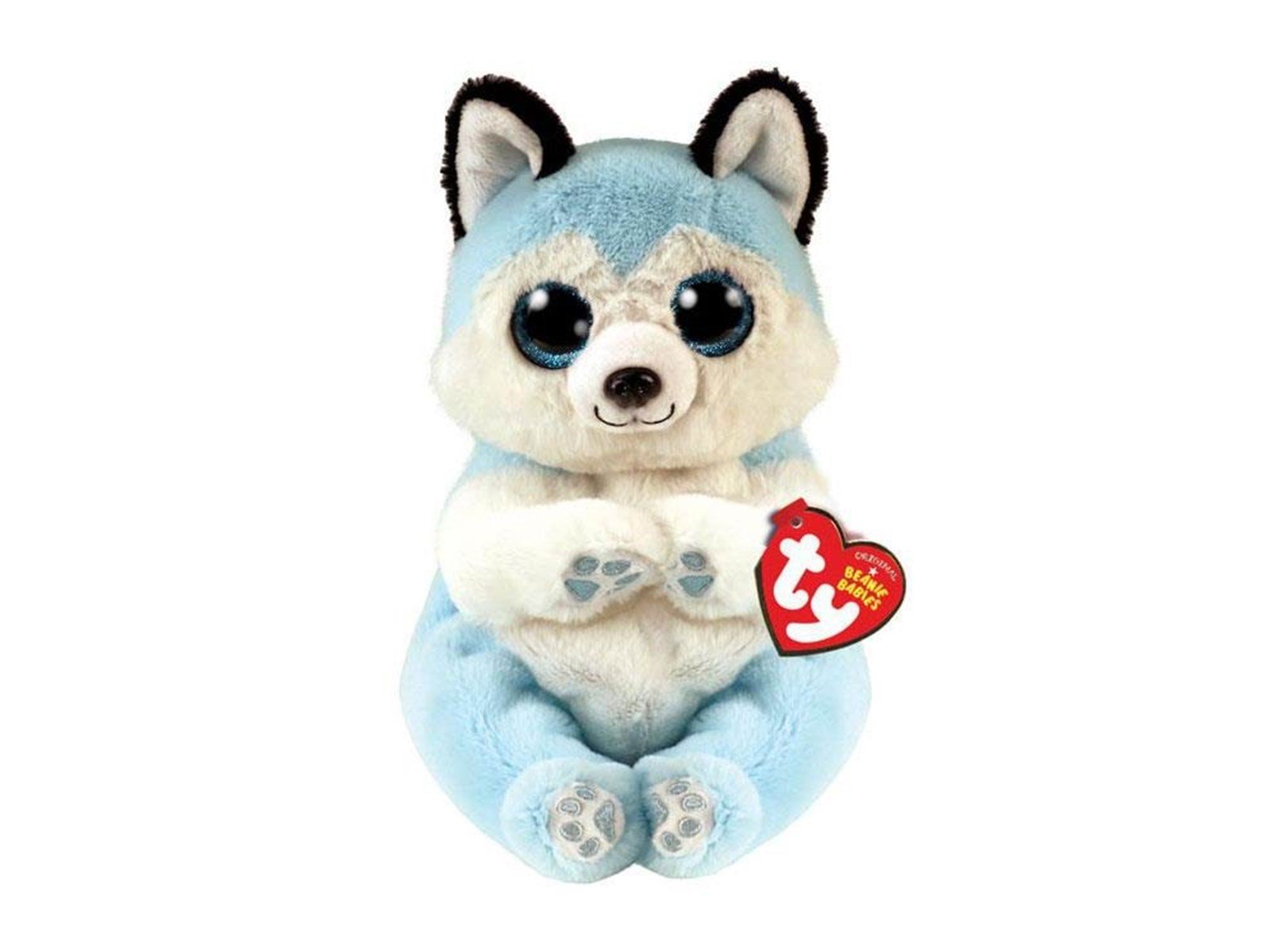 Ty Beanie Babies Bellies Thunder Blue Husky 15cm