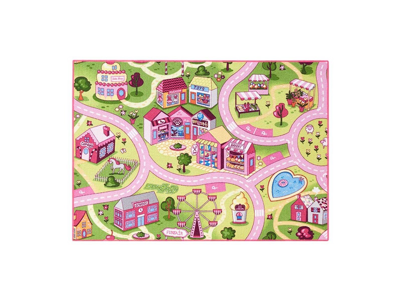 Rebel Roads Legetæppe - Pink tivoli - 95 x 133 cm