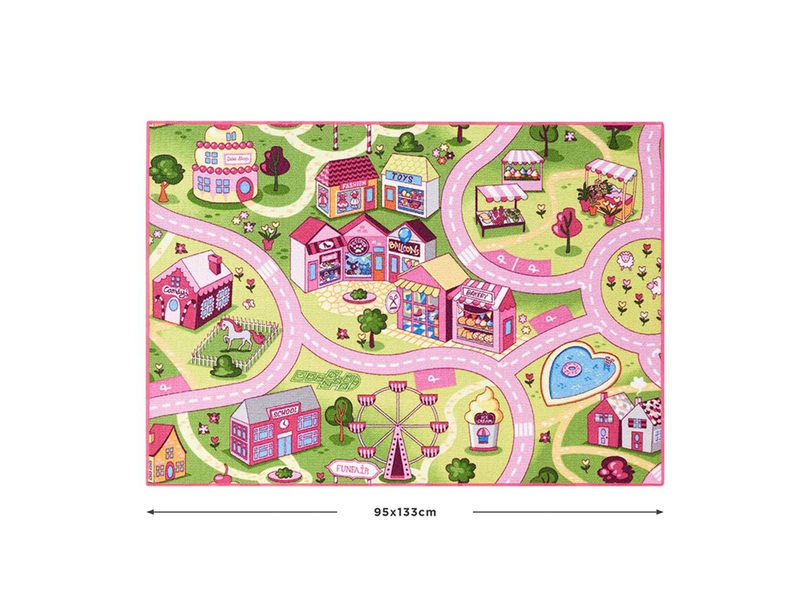 Rebel Roads Legetæppe - Pink tivoli - 95 x 133 cm
