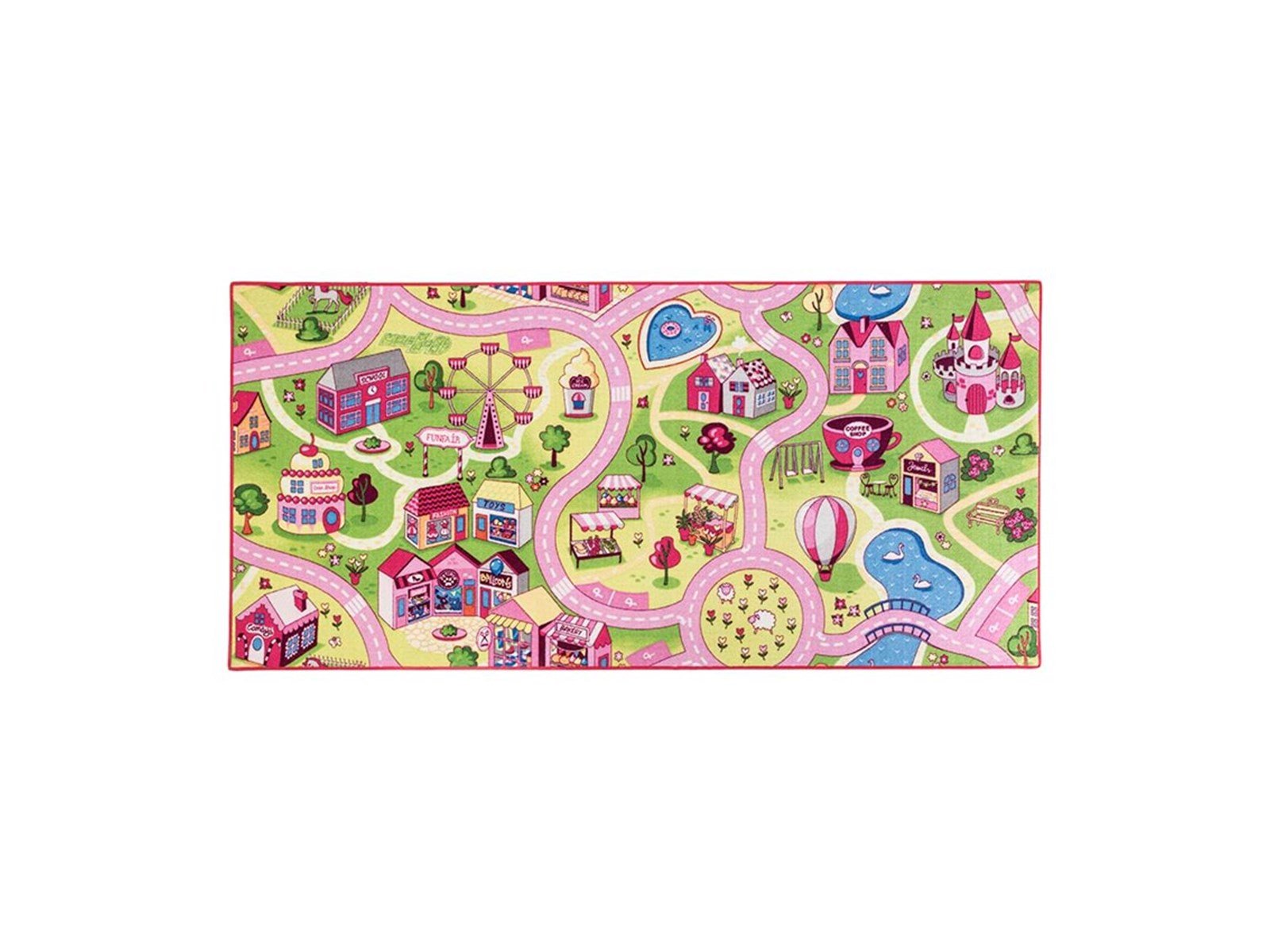 Rebel Roads Legetæppe - Pink Tivoli - 95 x 200 cm
