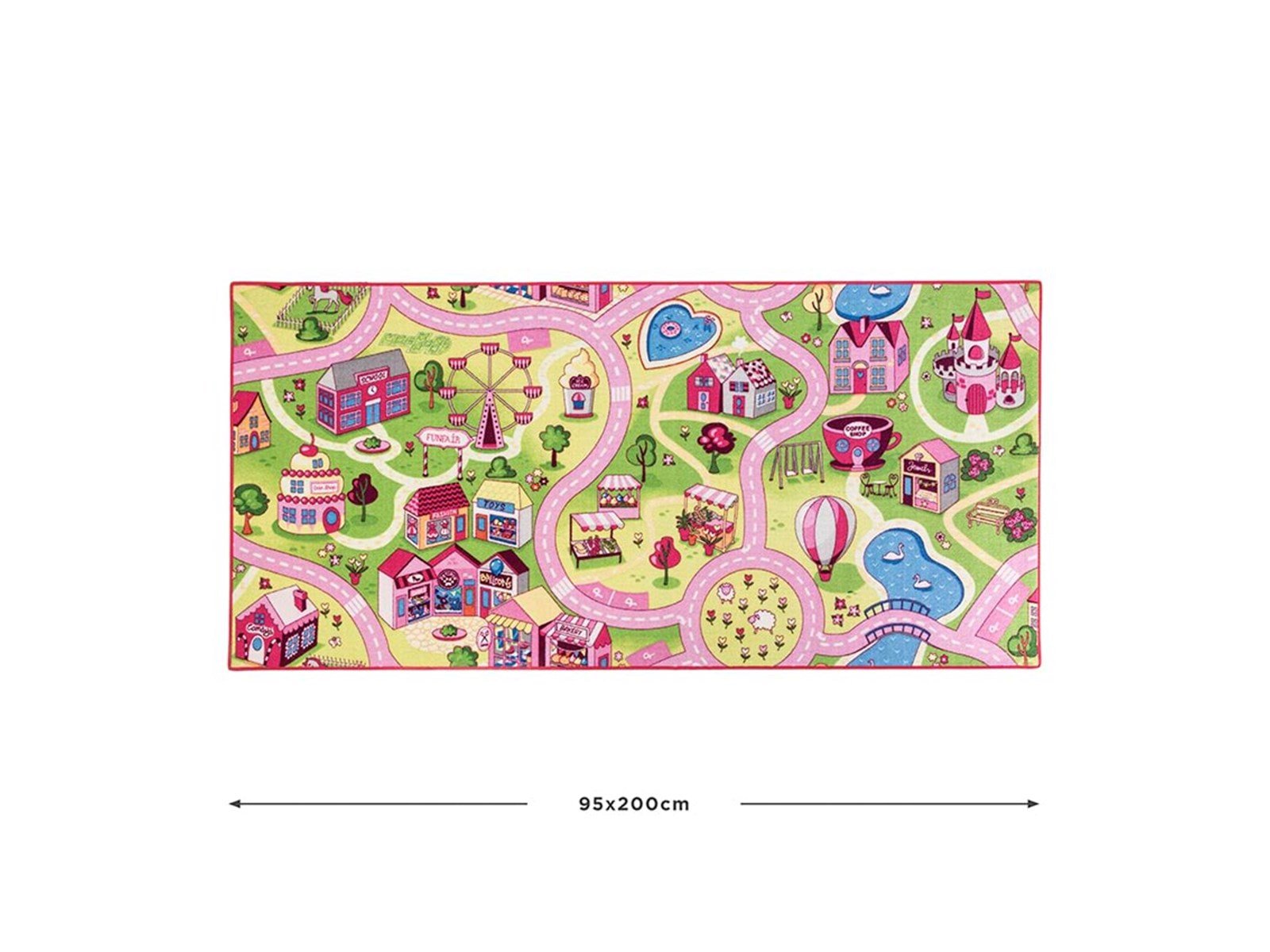 Rebel Roads Legetæppe - Pink Tivoli - 95 x 200 cm