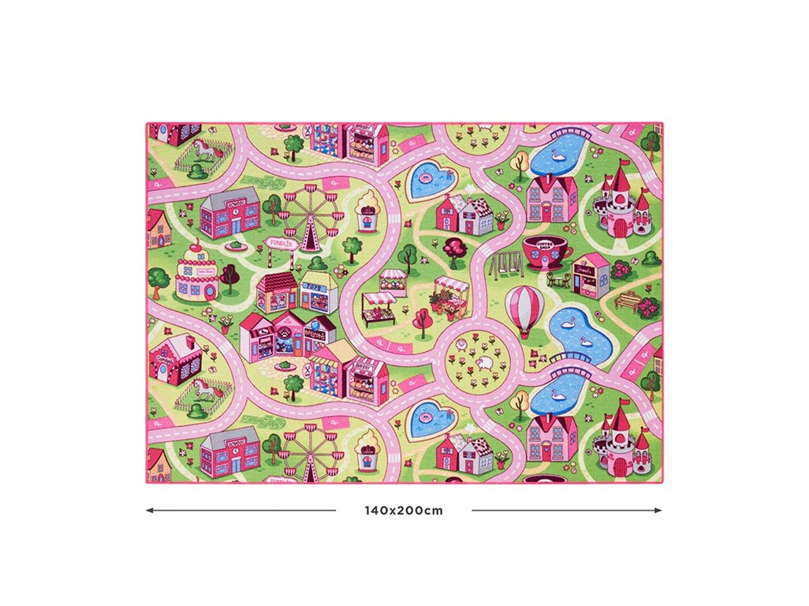 Rebel Roads Legetæppe - Pink Tivoli - 140 x 200 cm