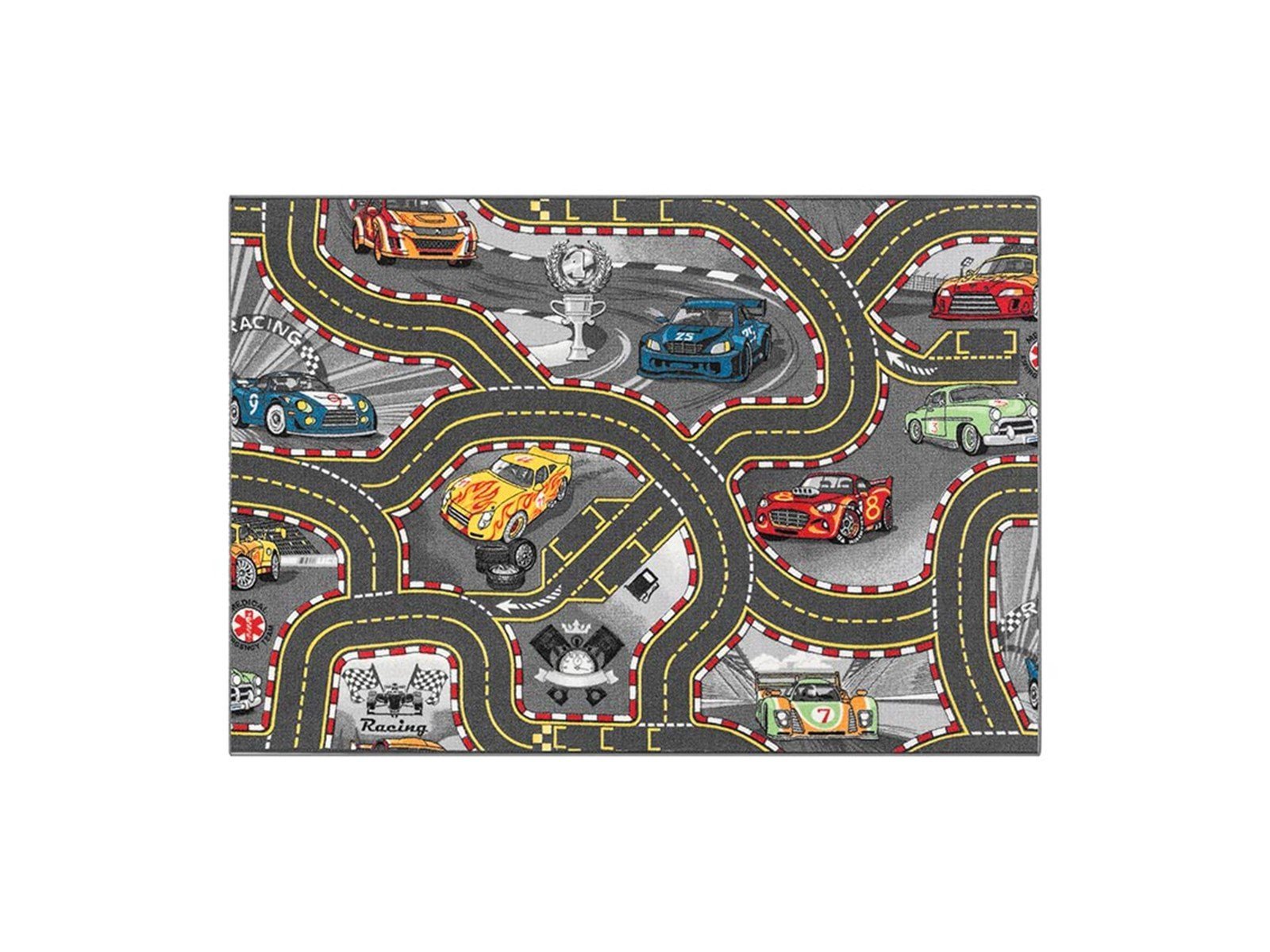 Rebel Roads Legetæppe - Racer bane - 95 x 133 cm