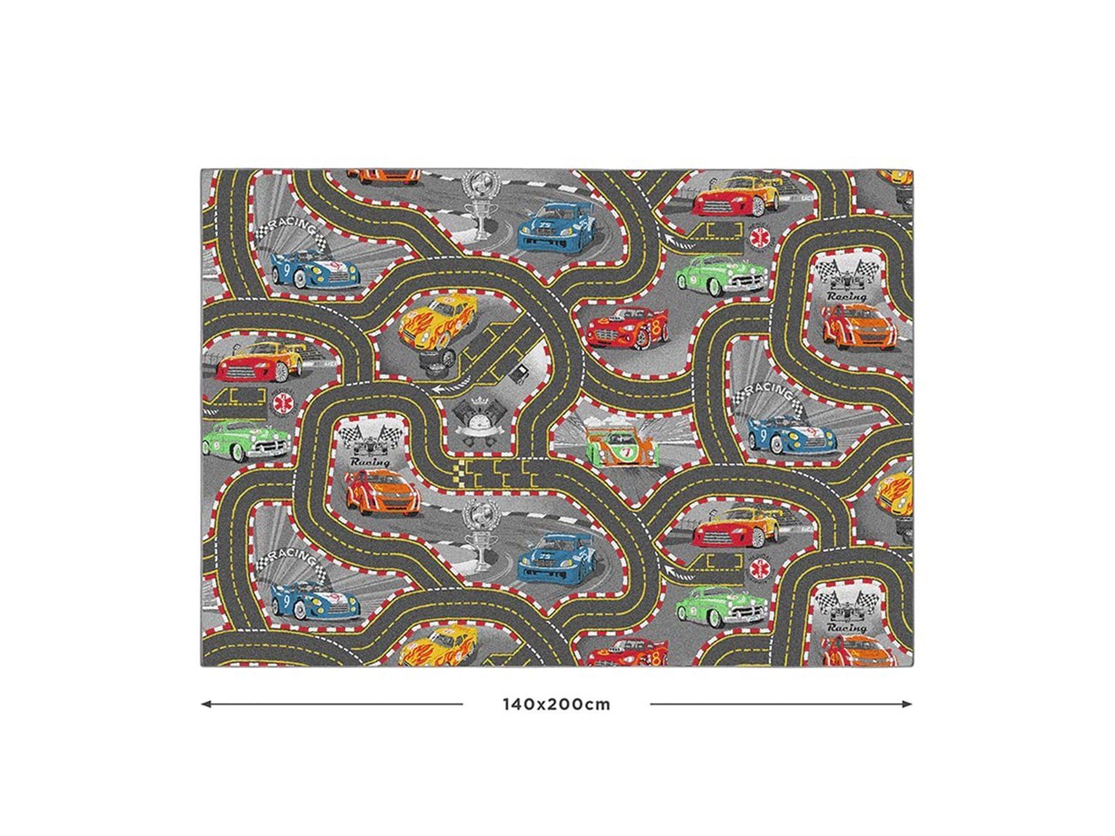 Rebel Roads Legetæppe - Racer bane - 140 x 200 cm