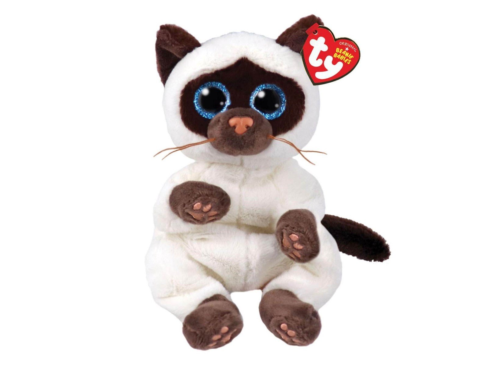 Ty Beanie Babies Bellies Miso Siames Cat 15cm