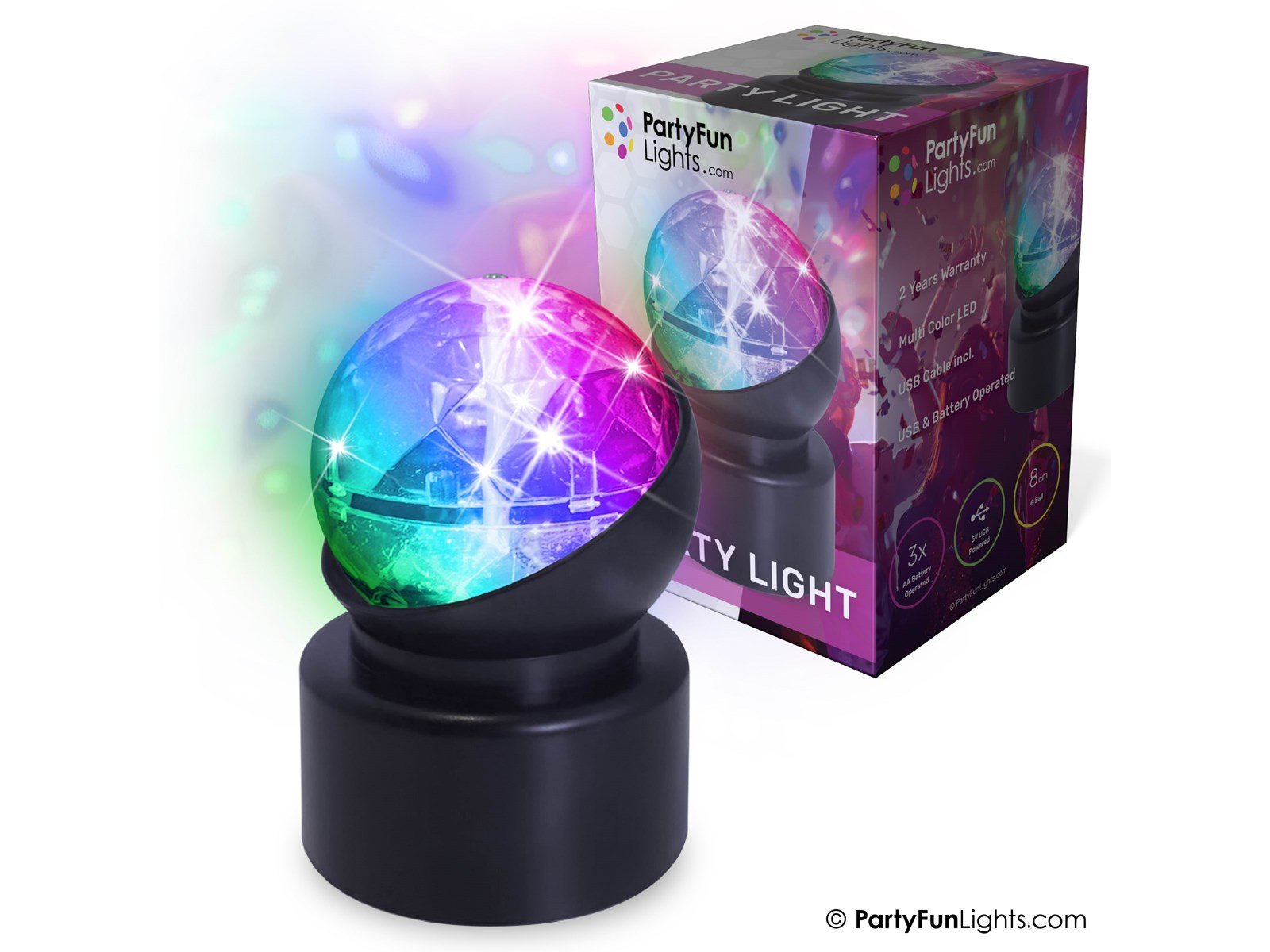 Party Funlight Mini Party lampe Ø: 8cm
