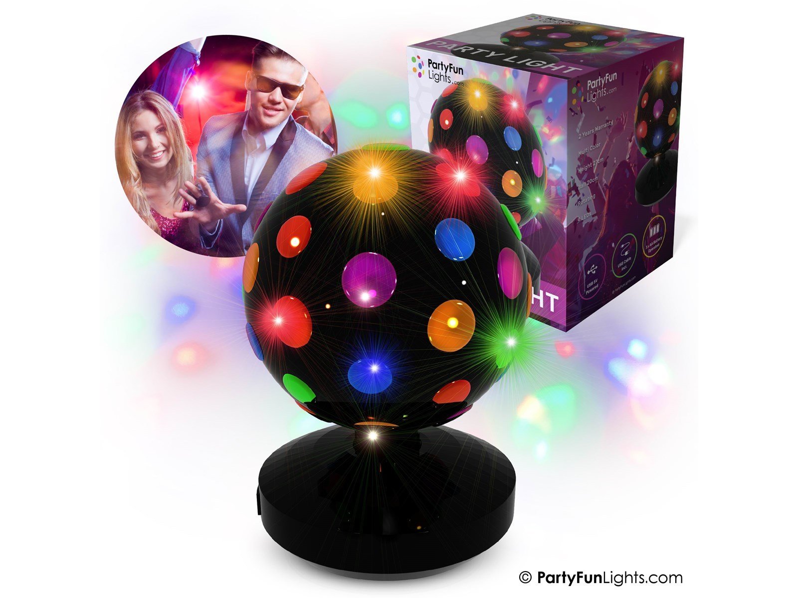 Party Funlight Disko lampe Ø: 20cm