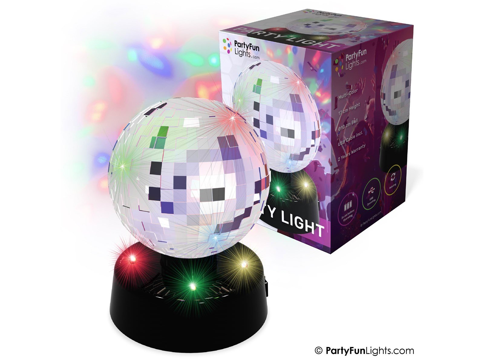 Party Funlight Spejlkugle lampe Ø: 10cm