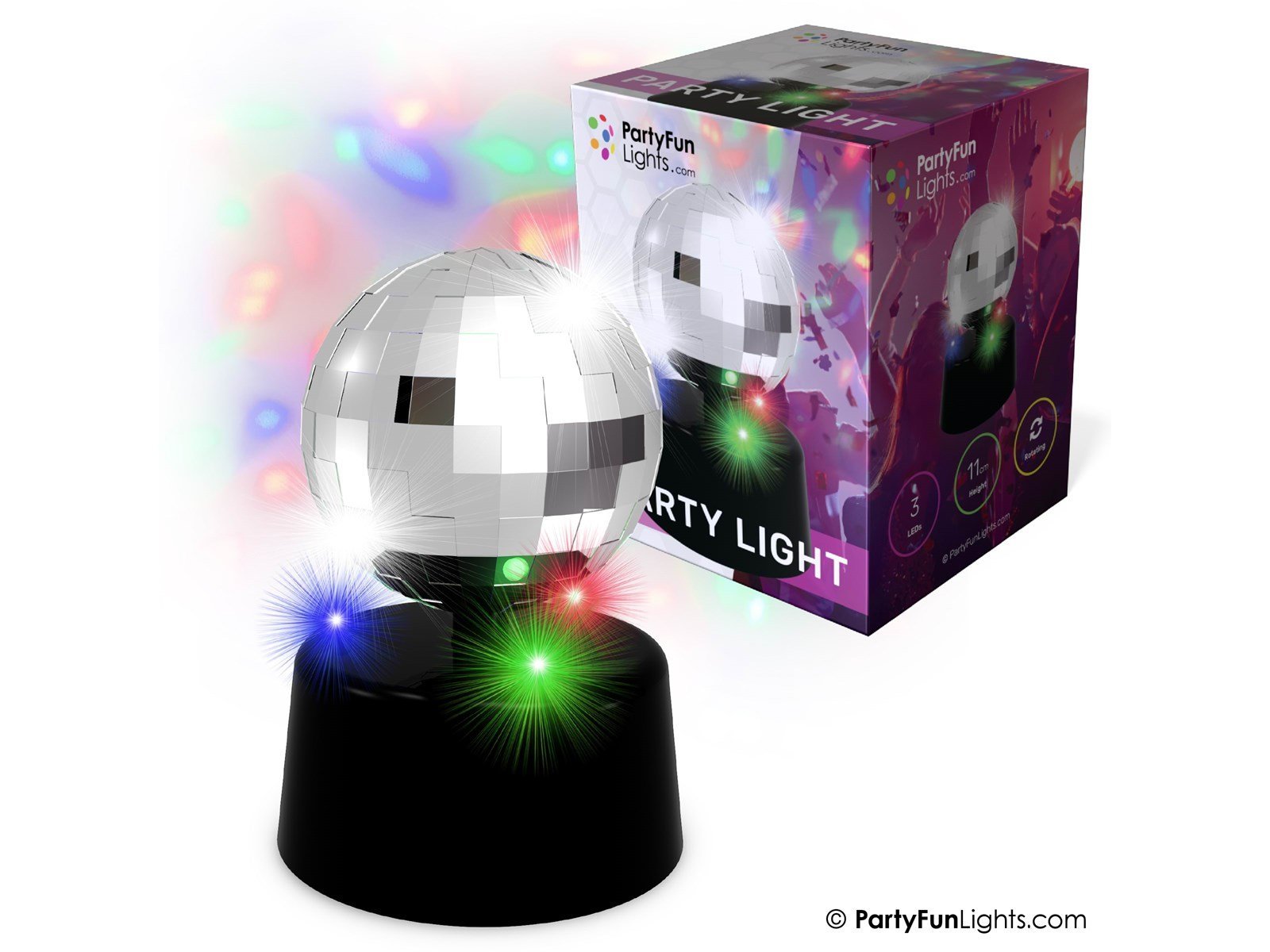 Party Funlight Mini spejlkugle lampe Ø: 9.2 cm