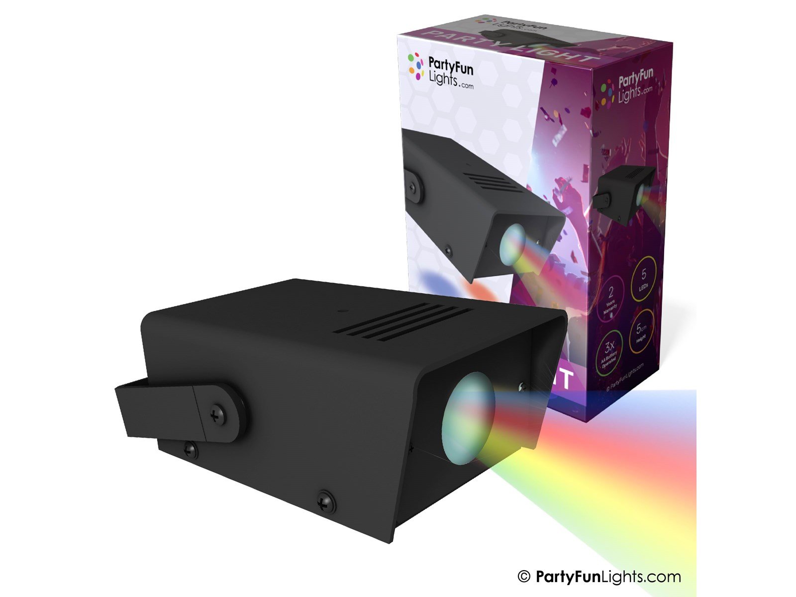 Party Funlight Mini projektor disco lampe 12.5cm