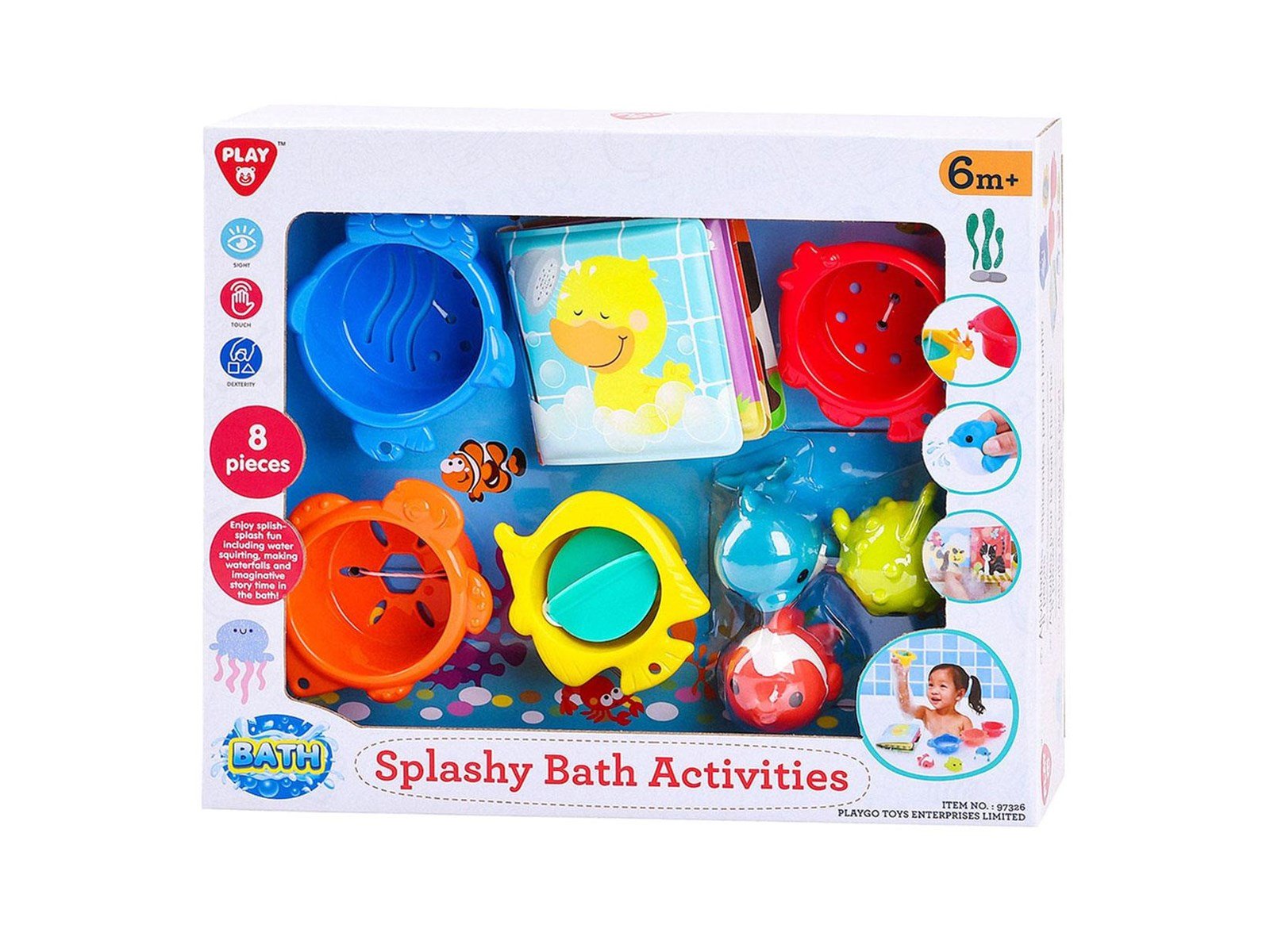 PLAY - Splashy Bath toys 8 pieces.