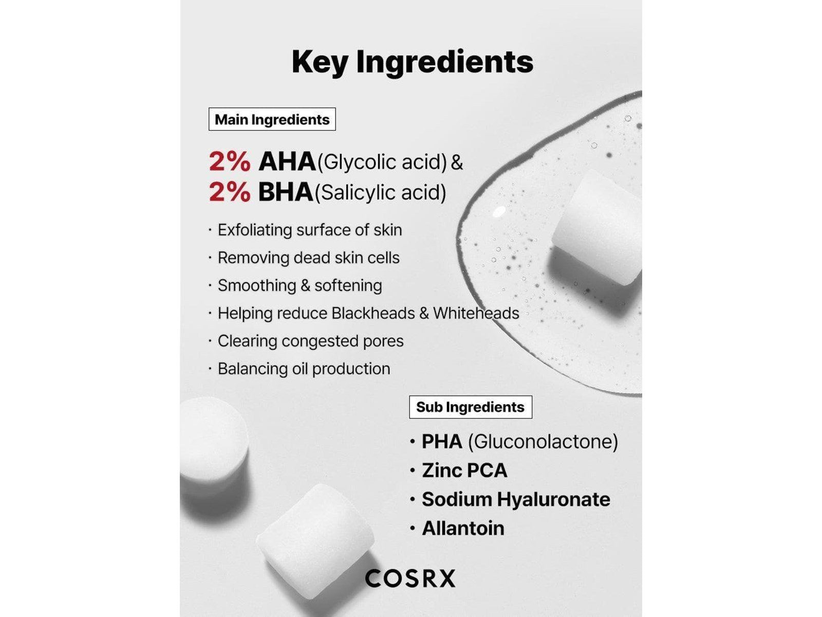 Cosrx - The AHA 2 BHA 2 Blemish Treatment Serum 50g