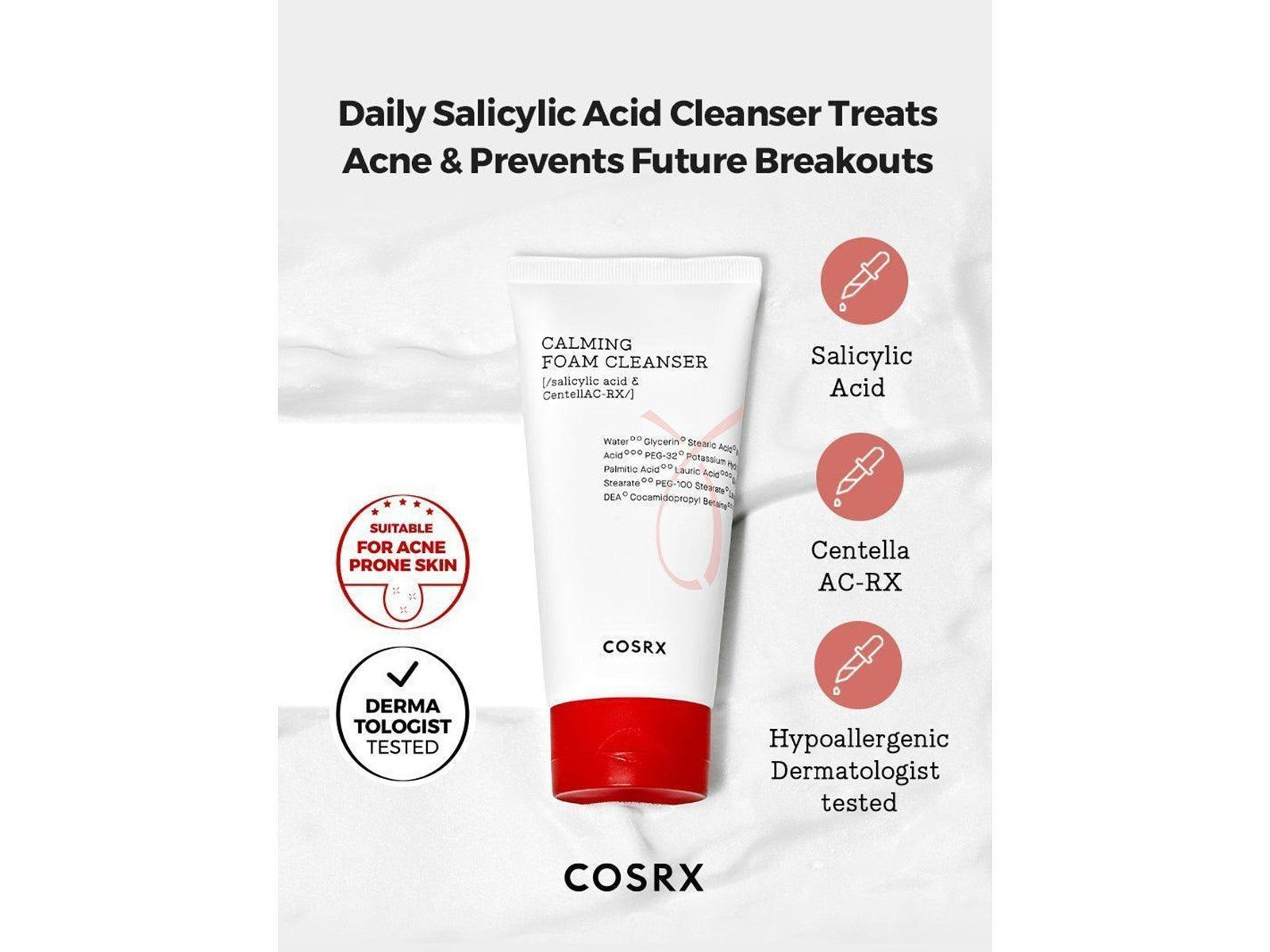 Cosrx AC Collection Calming Foam Cleanser 150ml