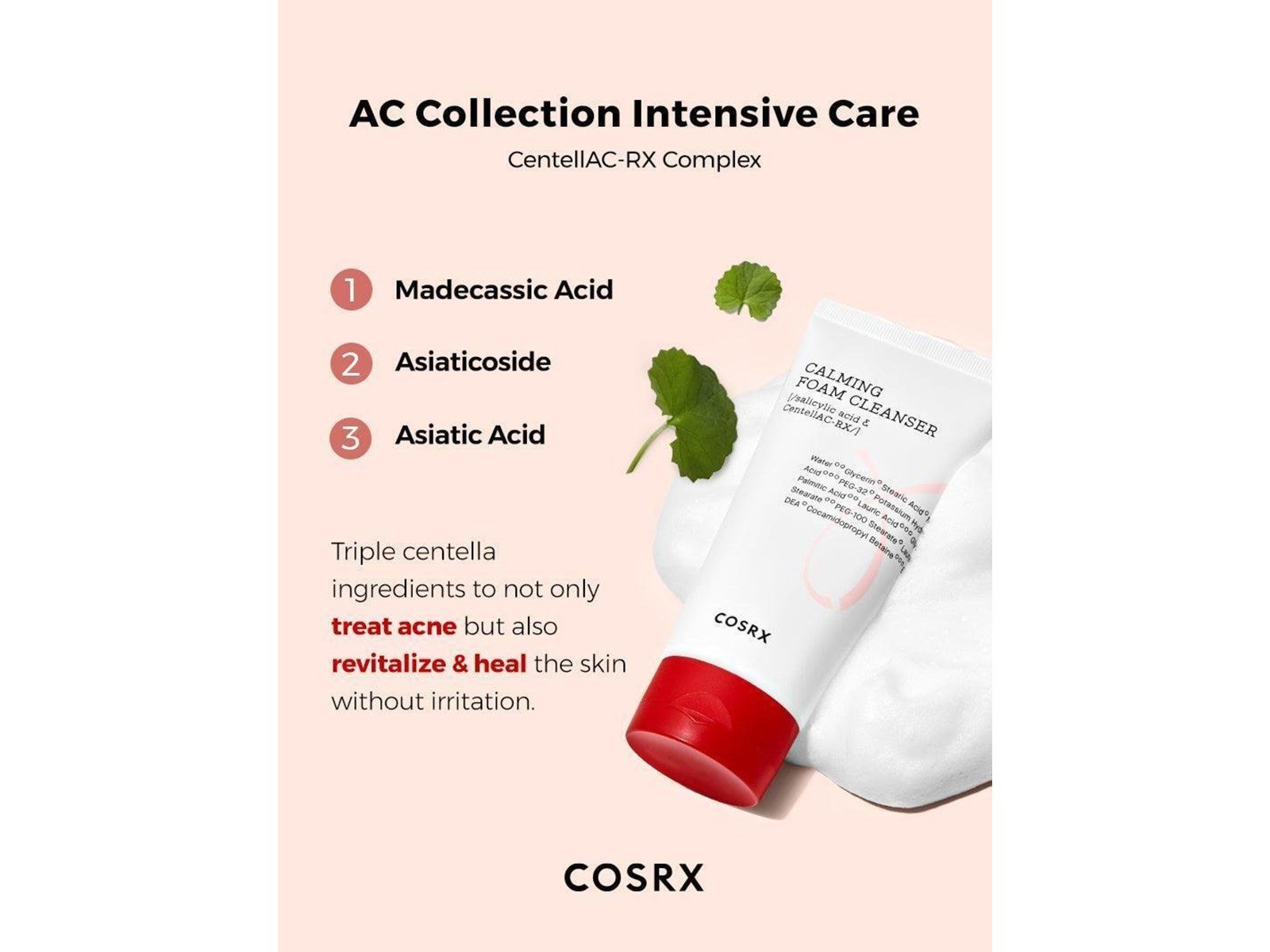 Cosrx AC Collection Calming Foam Cleanser 150ml