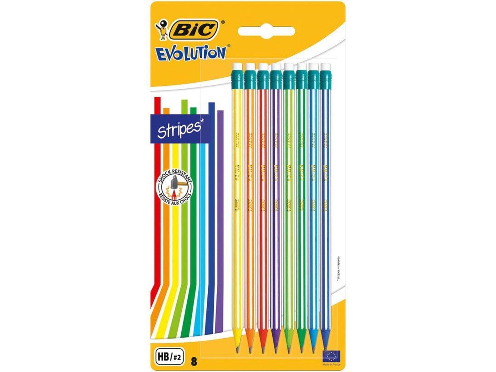 BIC - Evolution Pencils with Eraser 8pcs.