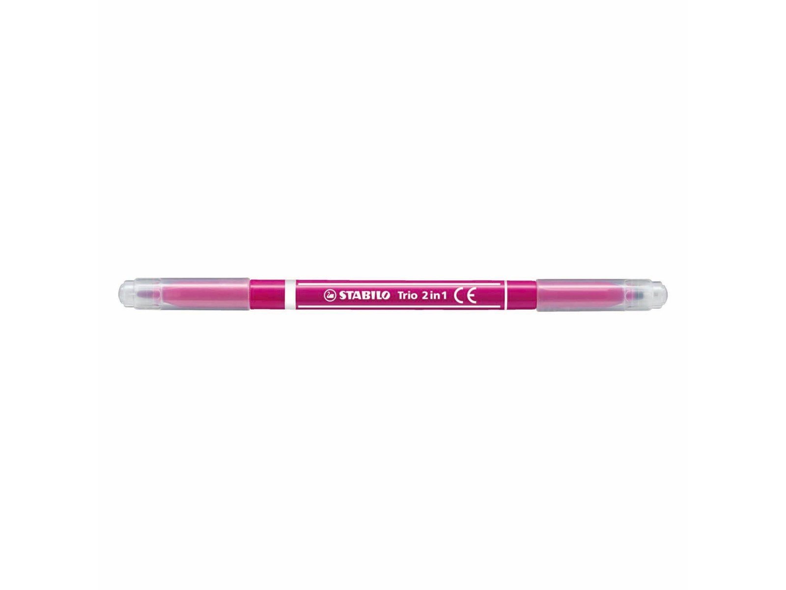 STABILO Trio 2 in 1 - Felt-tip pen and fineliner in one - Set of 10 pieces