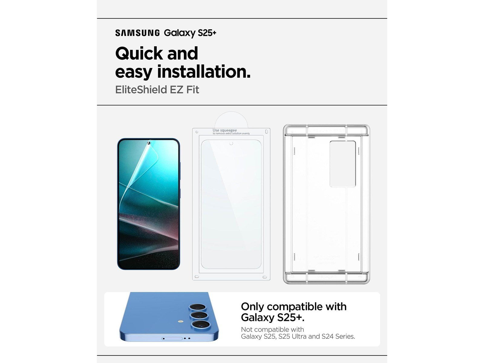 Spigen EliteShield EZ Fit HD 1 Pack - Samsung Galaxy S25