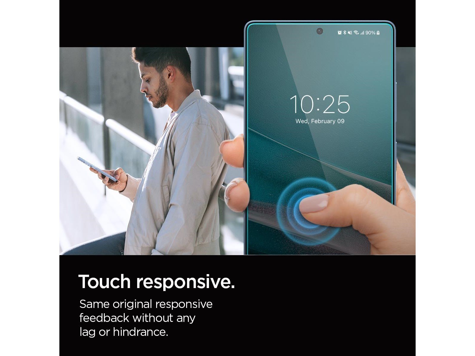 Spigen Glass tR EZ Fit HD (Privacy) 2 Pack - Samsung Galaxy S25 Ultra