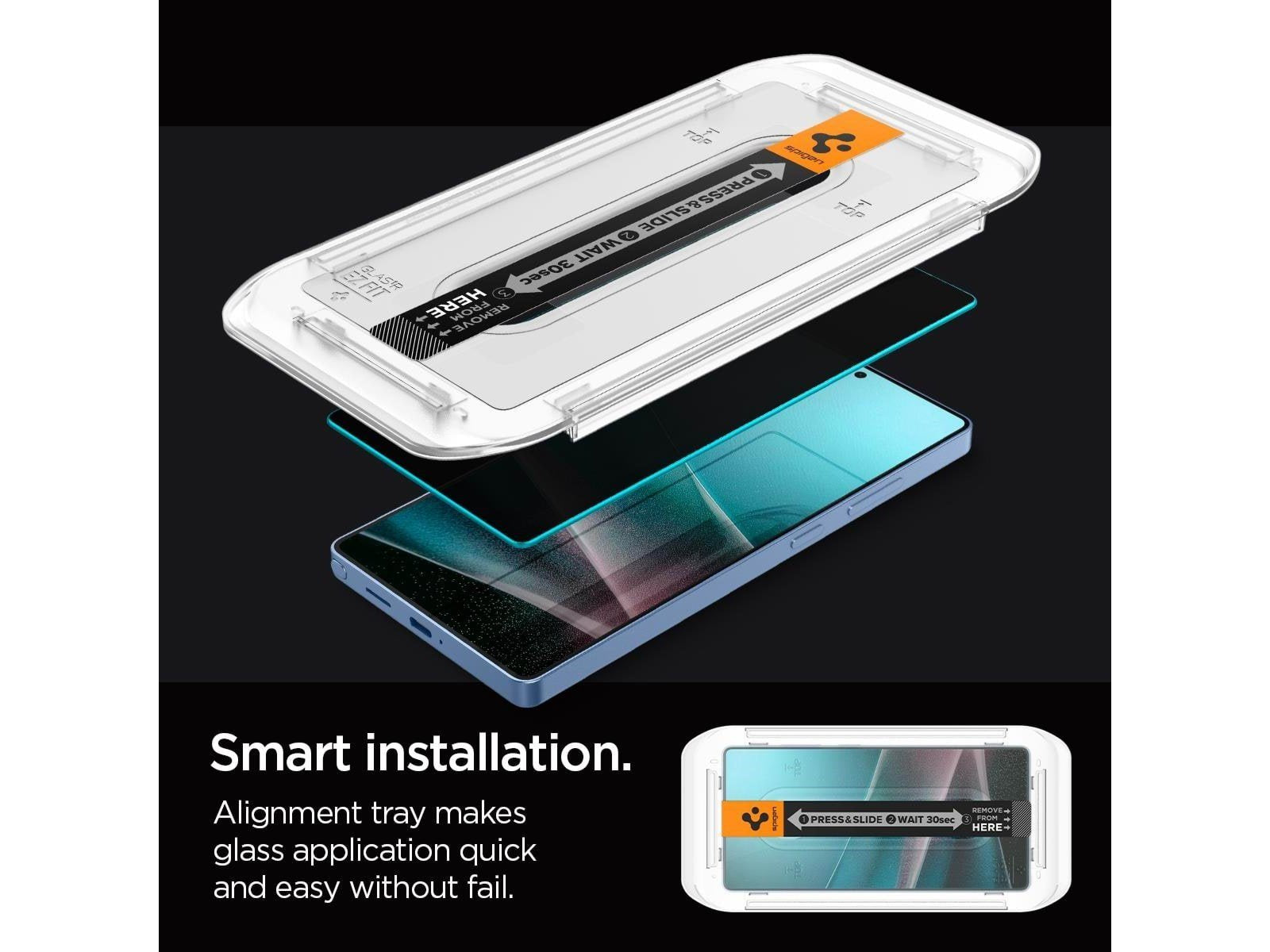 Spigen Glass tR EZ Fit HD (Privacy) 2 Pack - Samsung Galaxy S25 Ultra