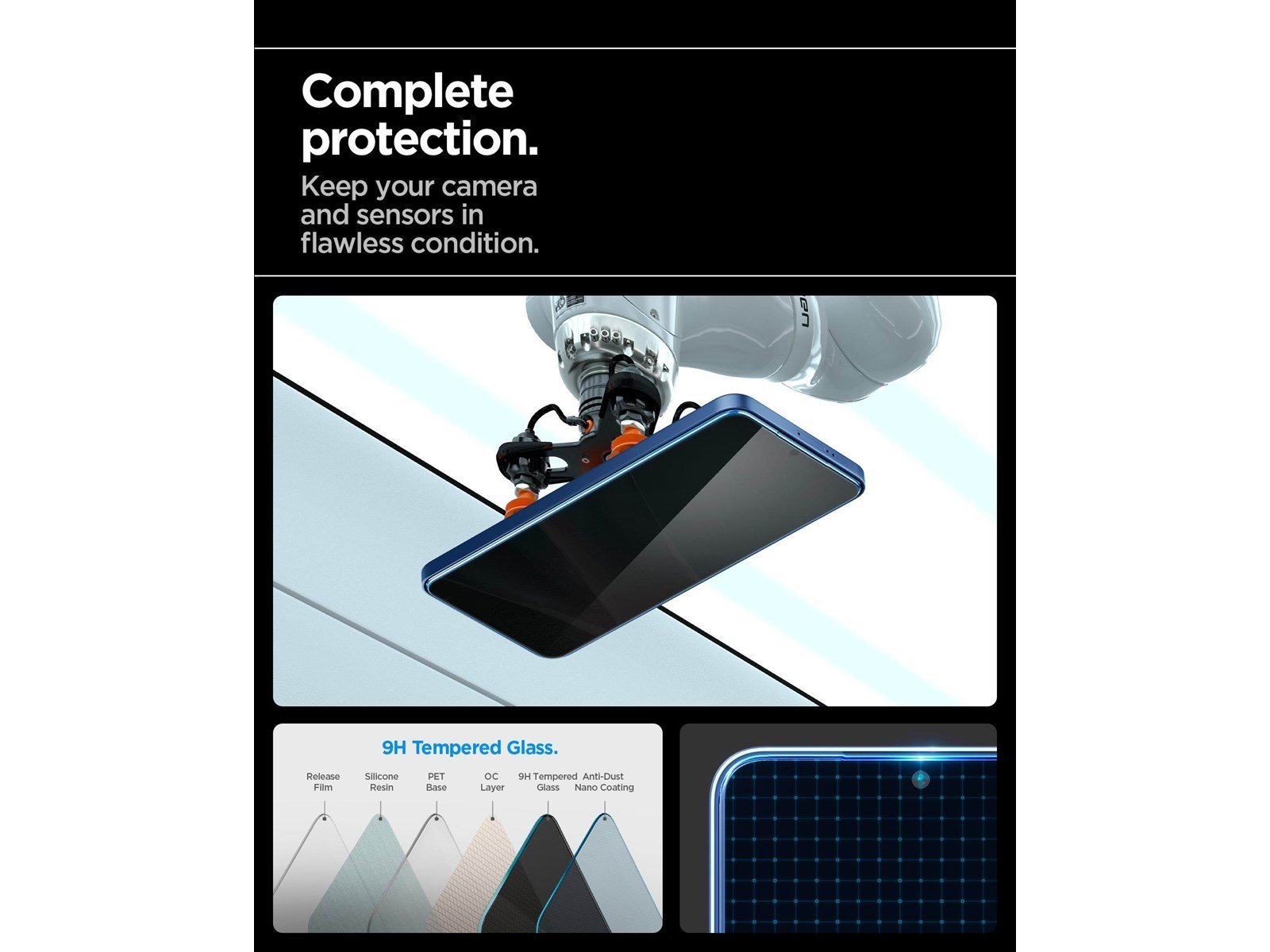 Spigen Glass tR EZ Fit HD (Privacy) 2 Pack - Samsung Galaxy S25/S24