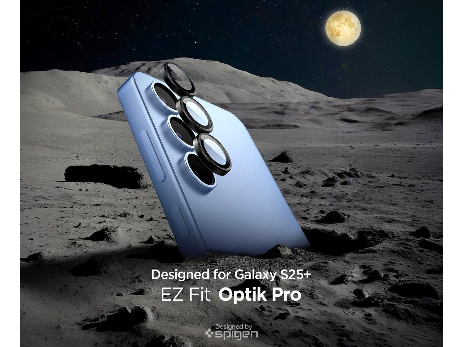 Spigen Glass tR EZ Fit Optik Pro HD 2 Pack - Black - Samsung Galaxy S25