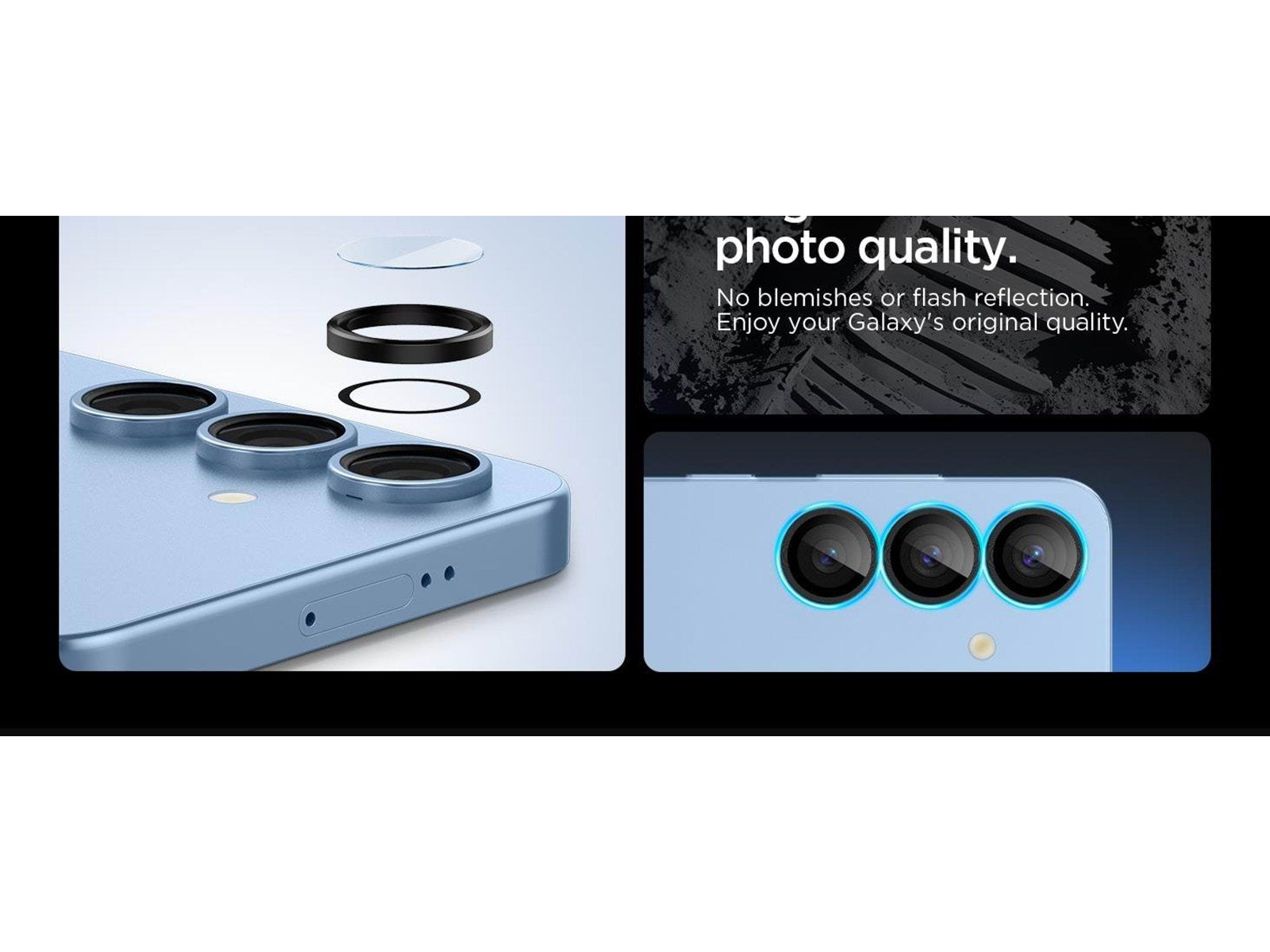 Spigen Glass tR EZ Fit Optik Pro HD 2 Pack - Black - Samsung Galaxy S25