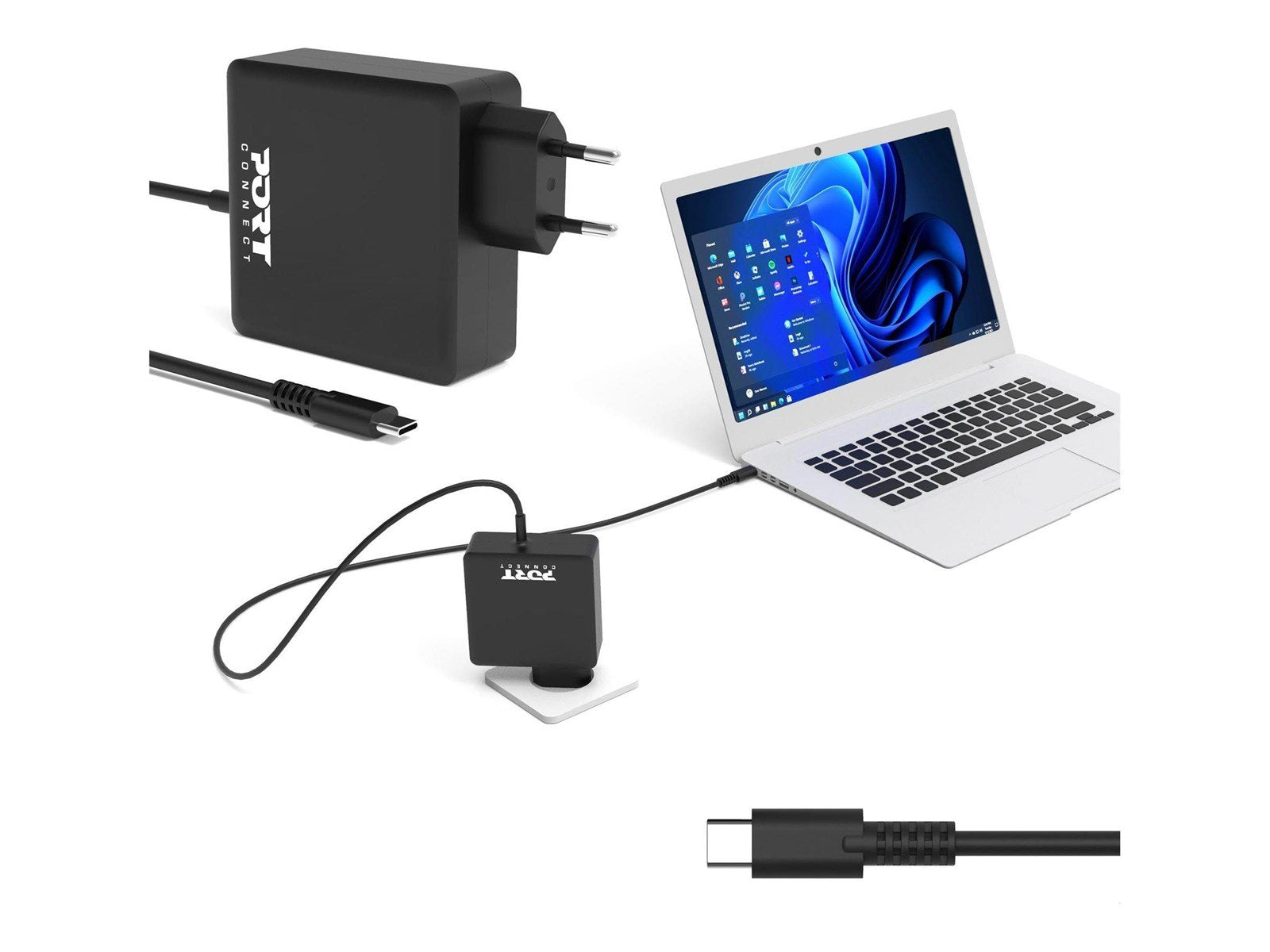 PORT Designs PORT Connect - Retail - power adapter - 65 Watt Netzteile - ATX - 80 Plus