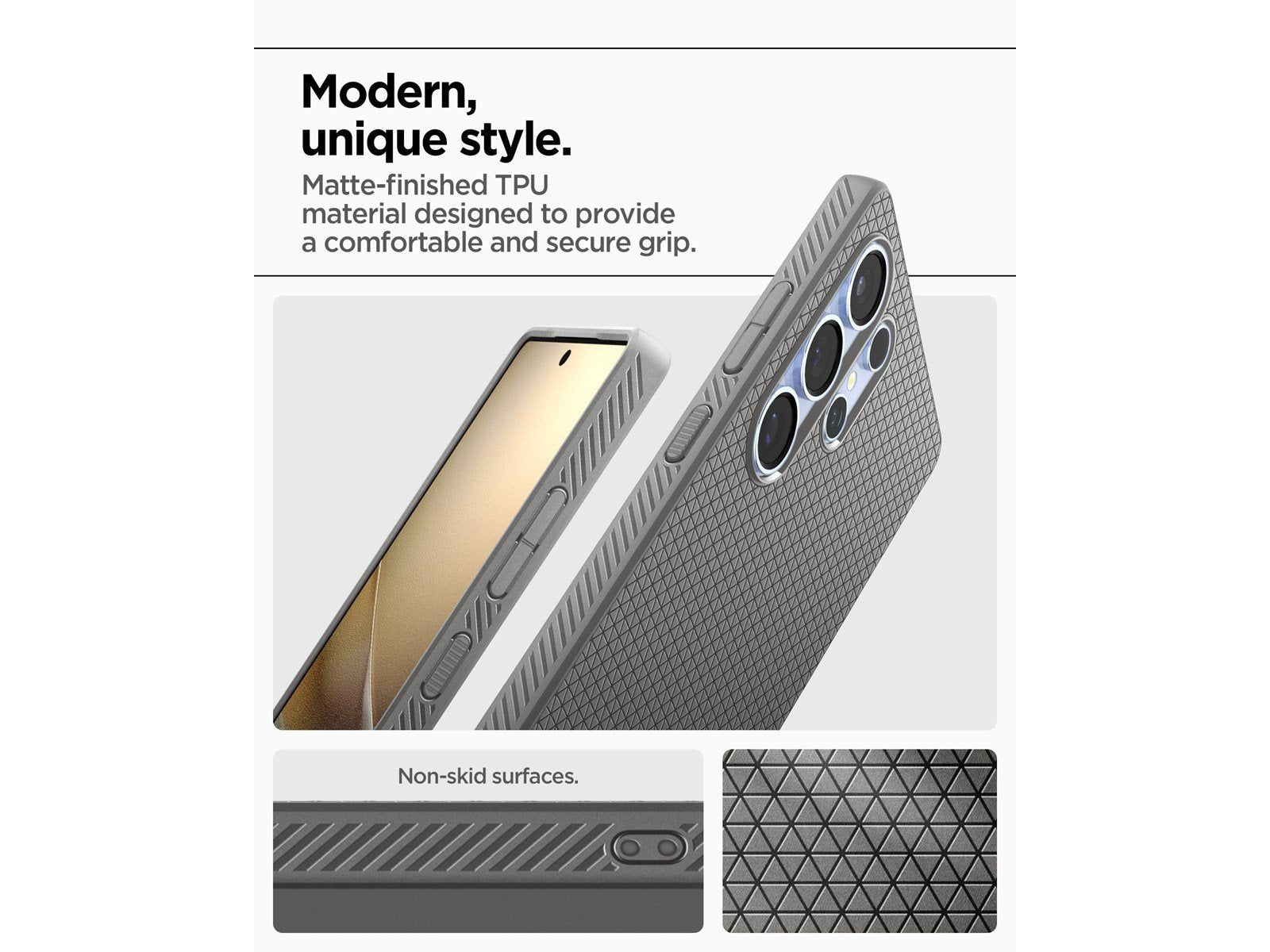 Spigen Liquid Air - Marble Grey - Samsung Galaxy S25 Ultra