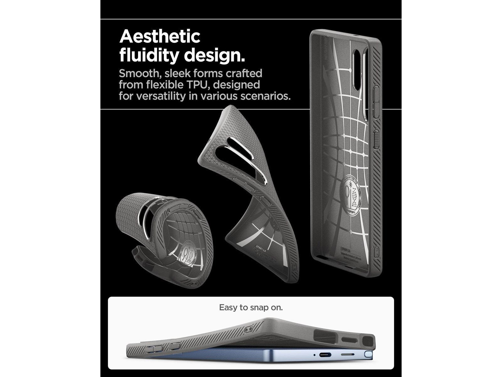 Spigen Liquid Air - Marble Grey - Samsung Galaxy S25 Ultra