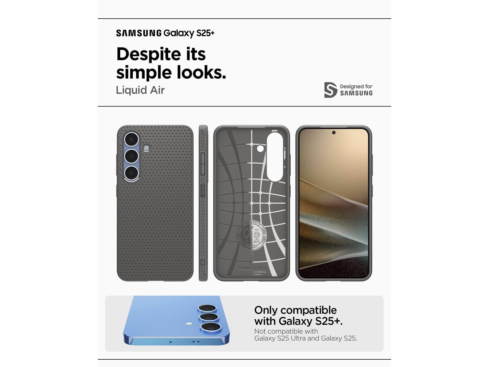 Spigen Liquid Air - Marble Grey - Samsung Galaxy S25+