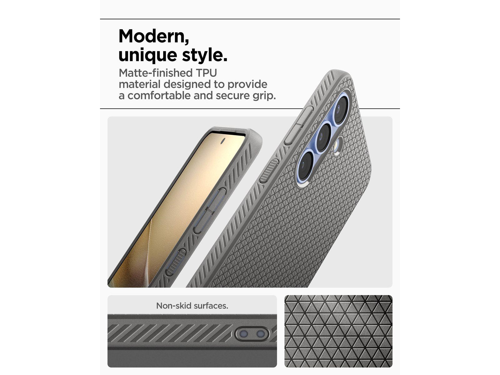 Spigen Liquid Air - Marble Grey - Samsung Galaxy S25+