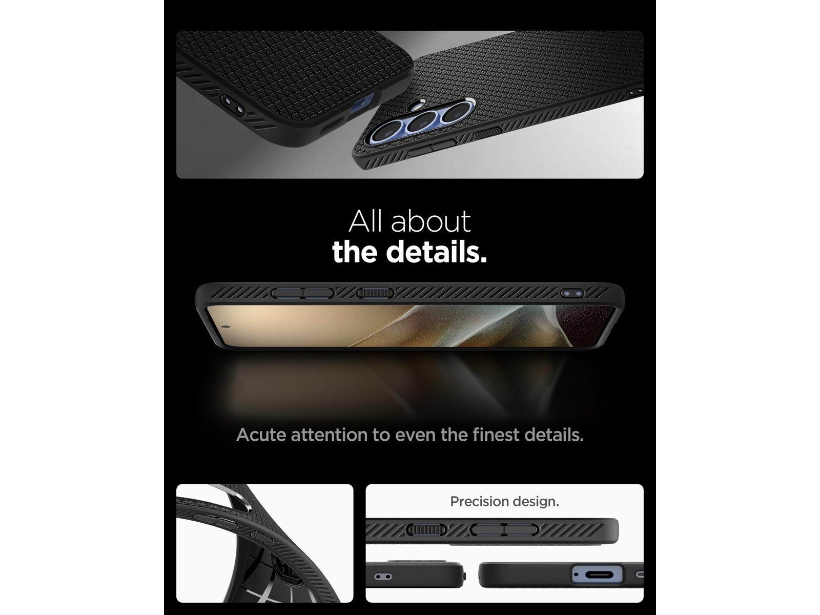 Spigen Liquid Air - Matte Black - Samsung Galaxy S25