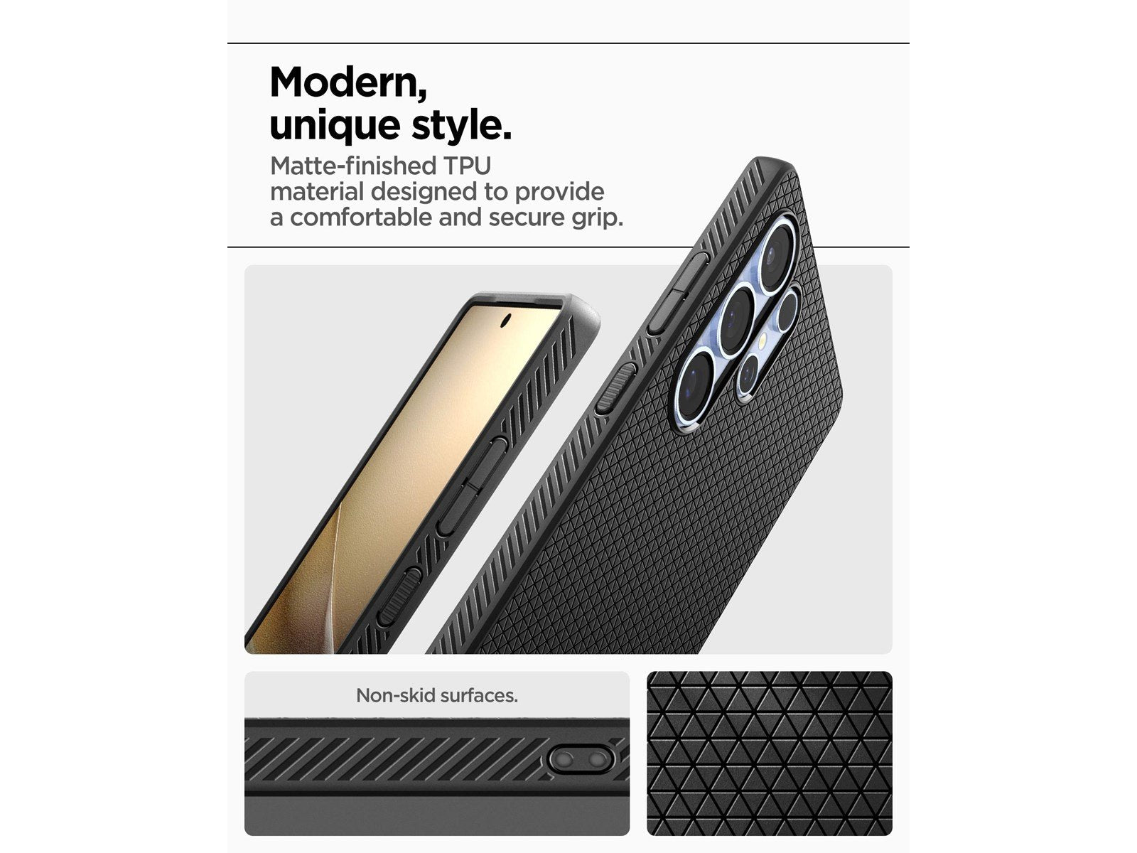 Spigen Liquid Air - Matte Black - Samsung Galaxy S25 Ultra