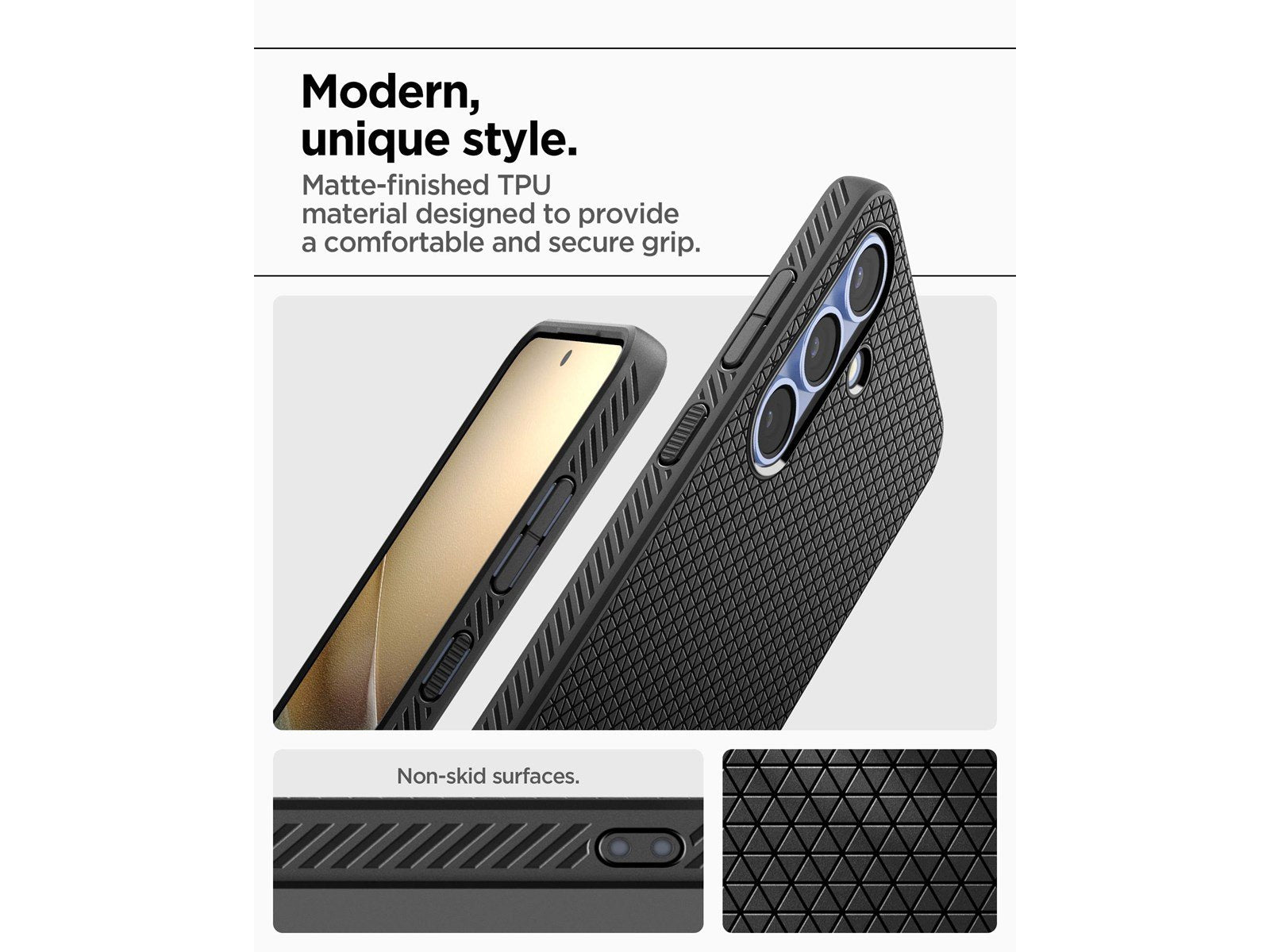 Spigen Liquid Air - Matte Black - Samsung Galaxy S25