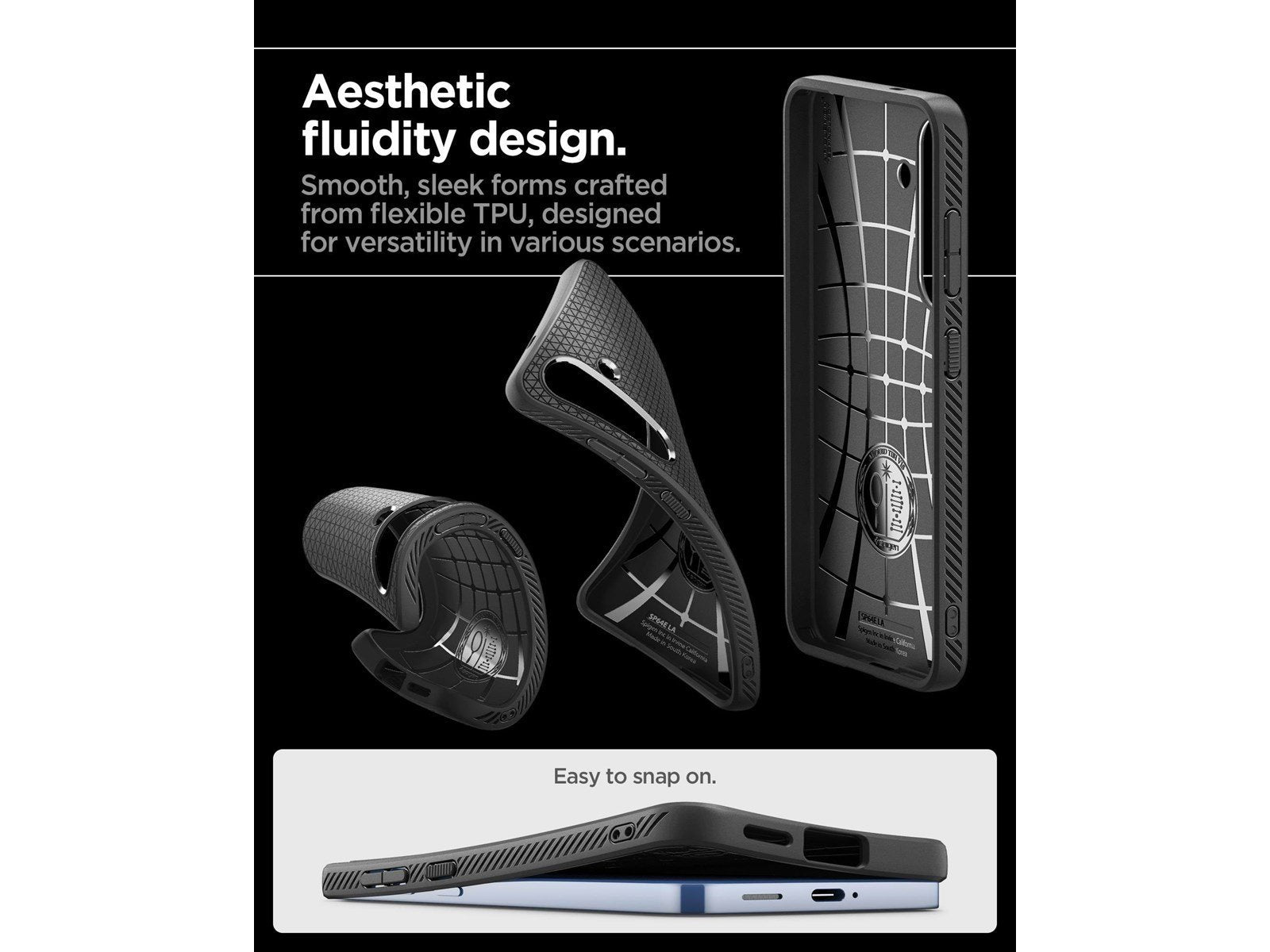 Spigen Liquid Air - Matte Black - Samsung Galaxy S25