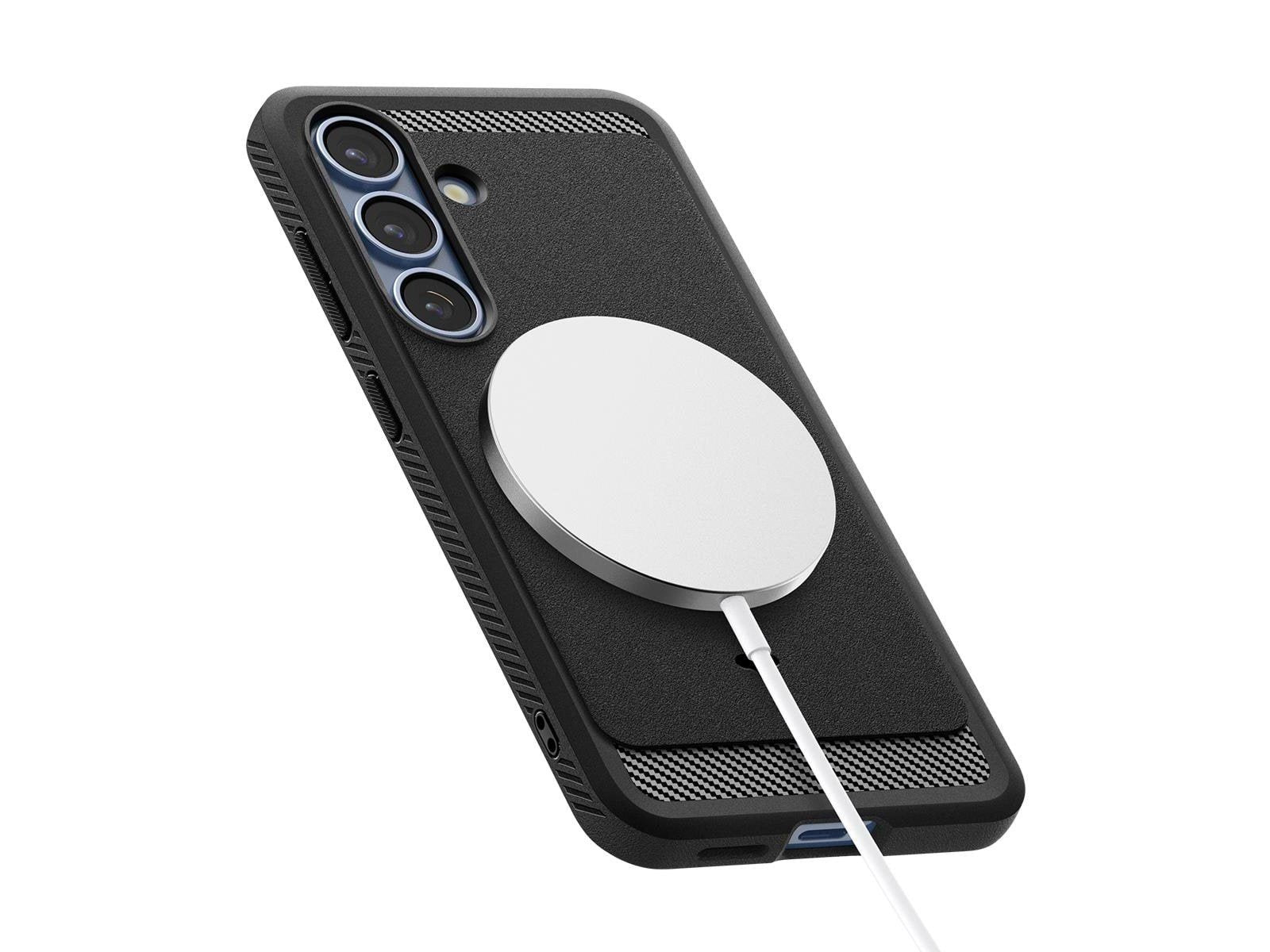 Spigen Rugged Armor MagSafe - Matte Black - Samsung Galaxy S25