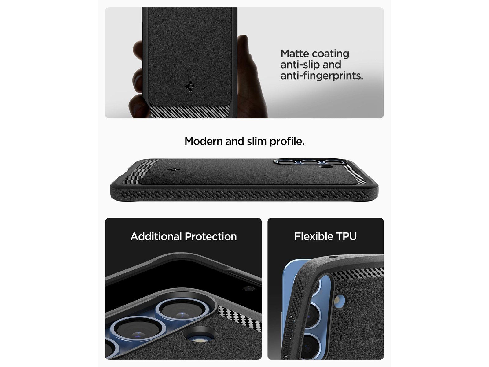 Spigen Rugged Armor MagSafe - Matte Black - Samsung Galaxy S25