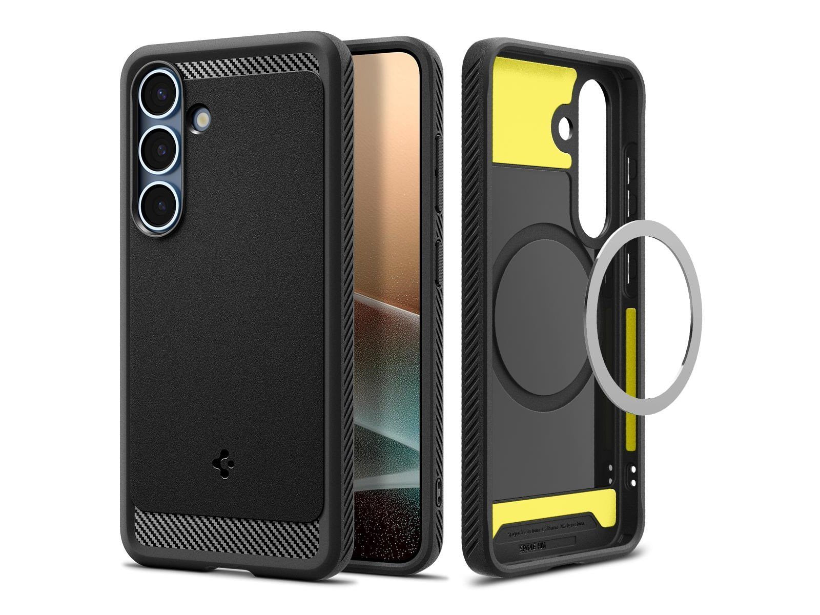 Spigen Rugged Armor MagSafe - Matte Black - Samsung Galaxy S25