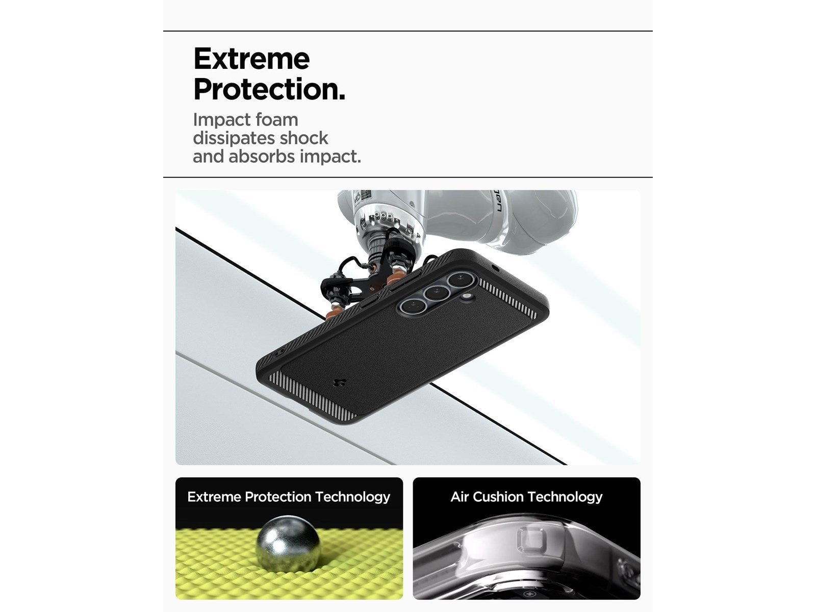 Spigen Rugged Armor MagSafe - Matte Black - Samsung Galaxy S25