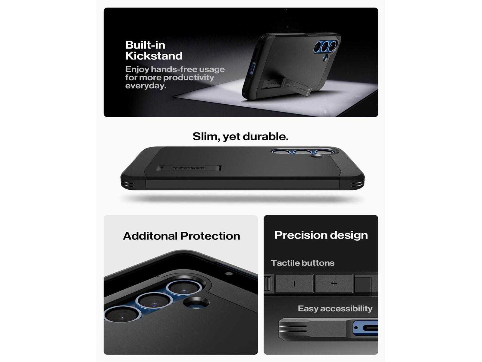 Spigen Tough Armor MagSafe - Black - Samsung Galaxy S25