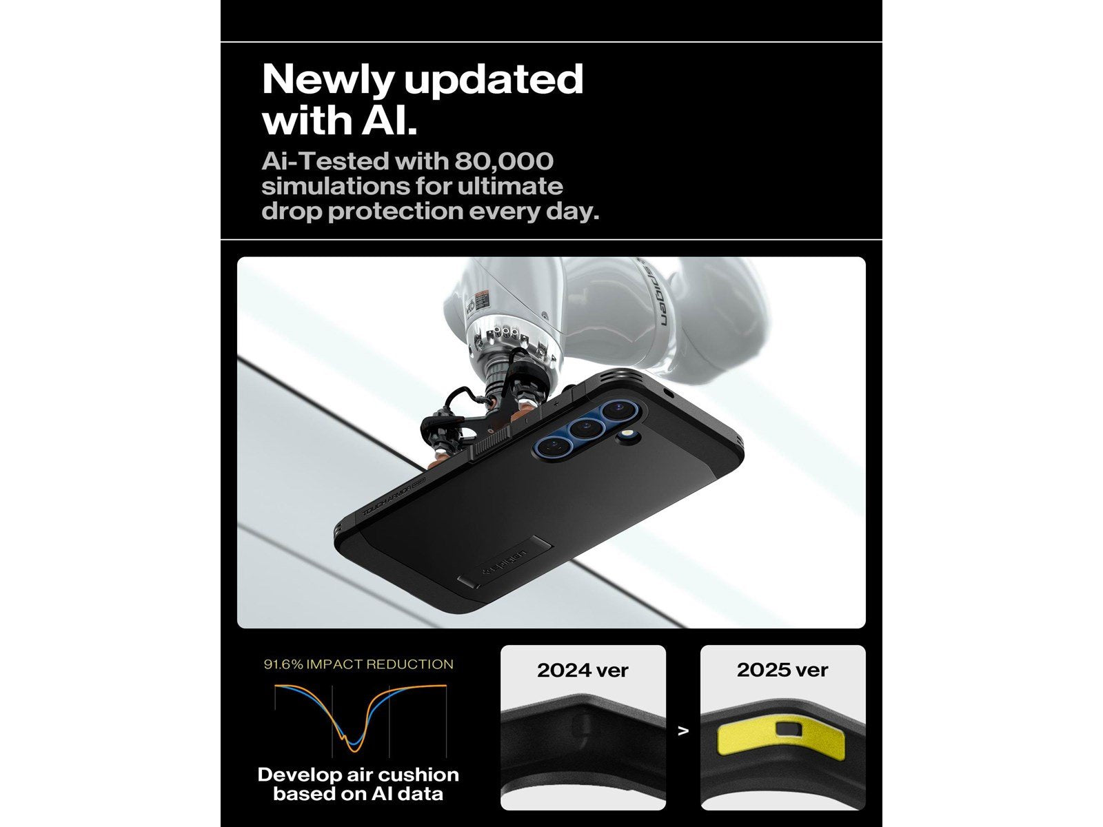Spigen Tough Armor MagSafe - Black - Samsung Galaxy S25