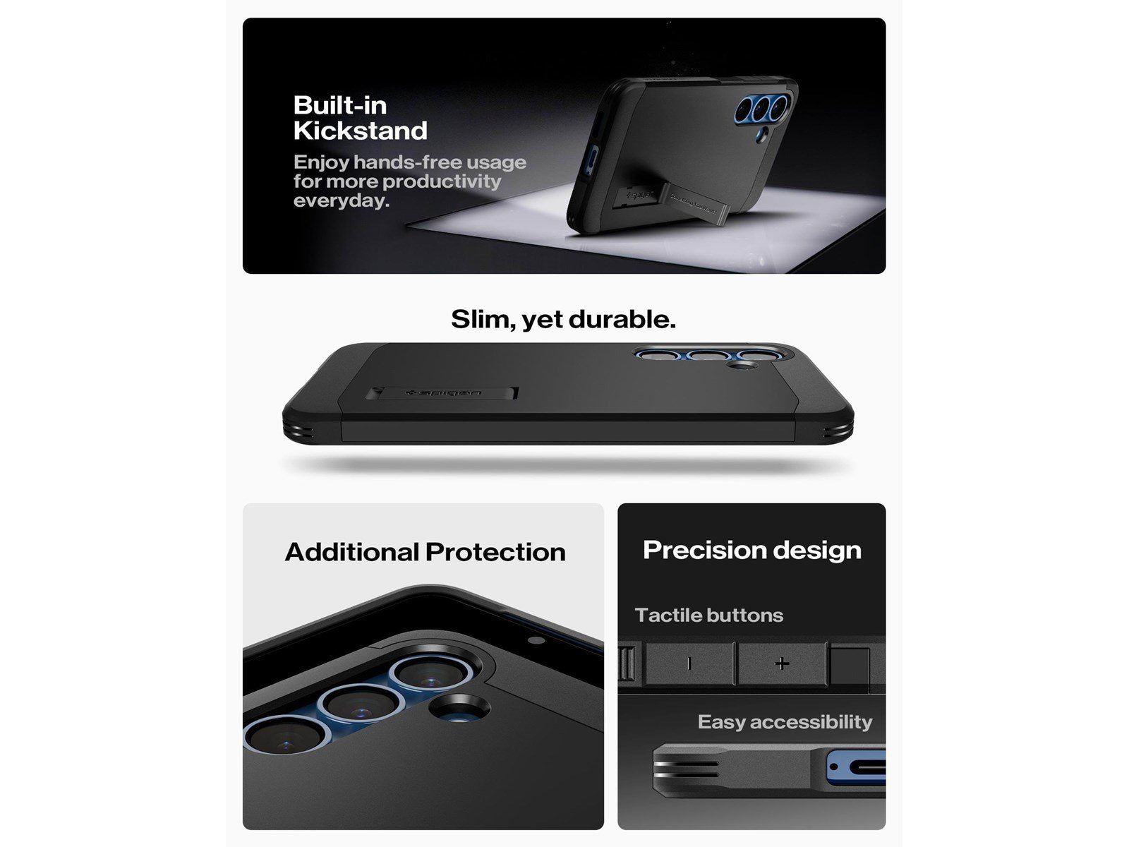 Spigen Tough Armor MagSafe - Black - Samsung Galaxy S25