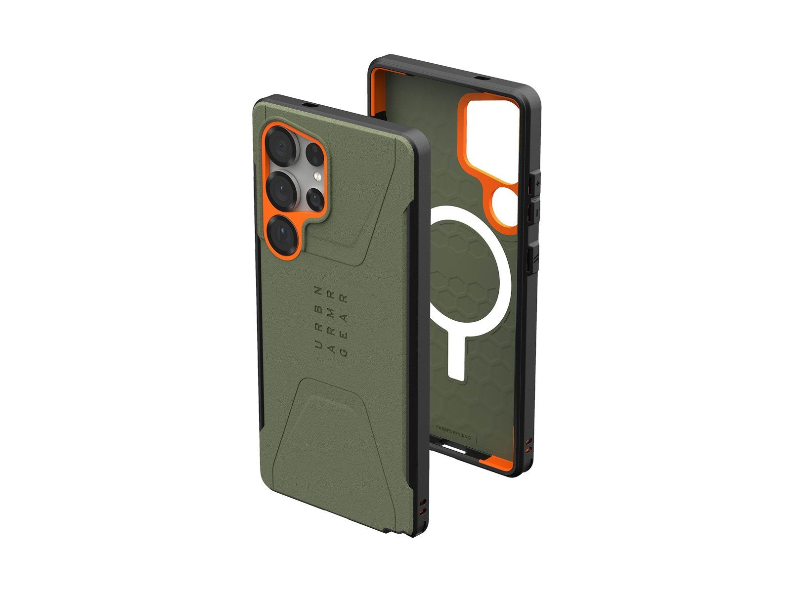UAG Civilian Pro - Olive Drab/Orange - Samsung Galaxy S25 Ultra