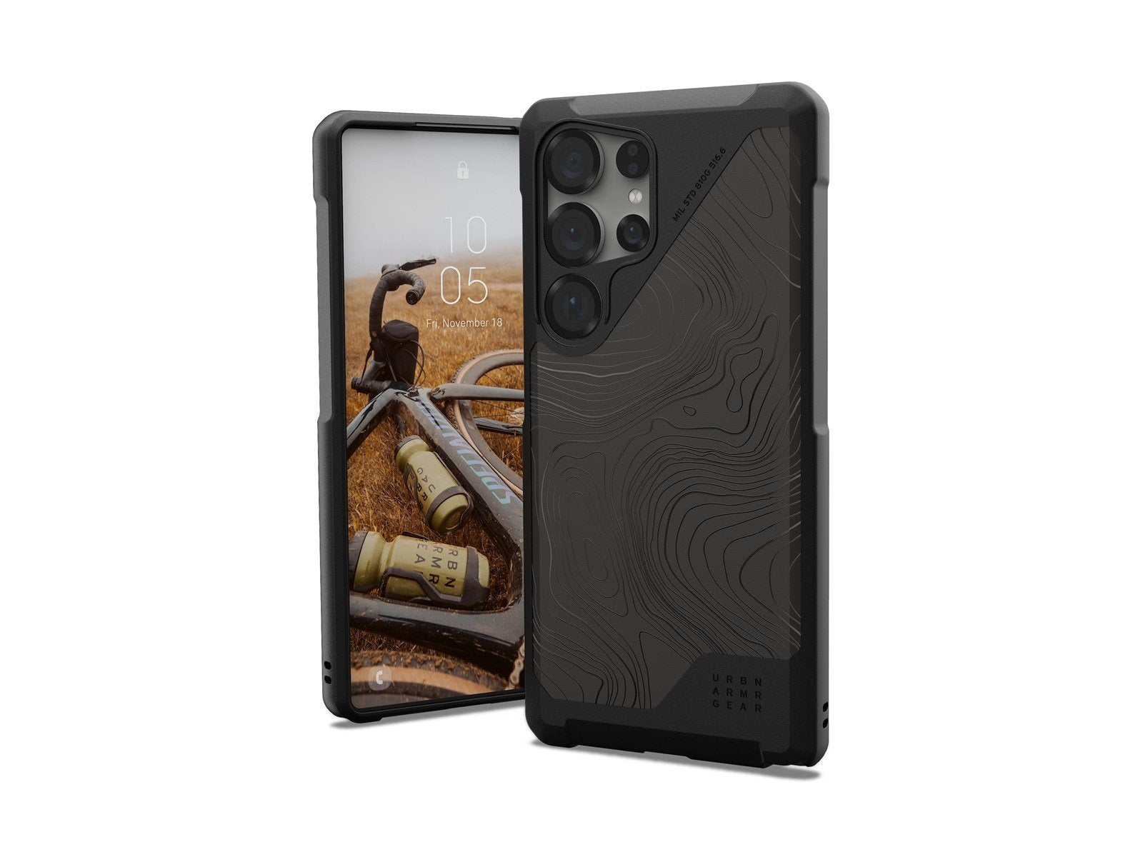 UAG Metropolis LT w/Magnet - Topography Black - Samsung Galaxy S25 Ultra
