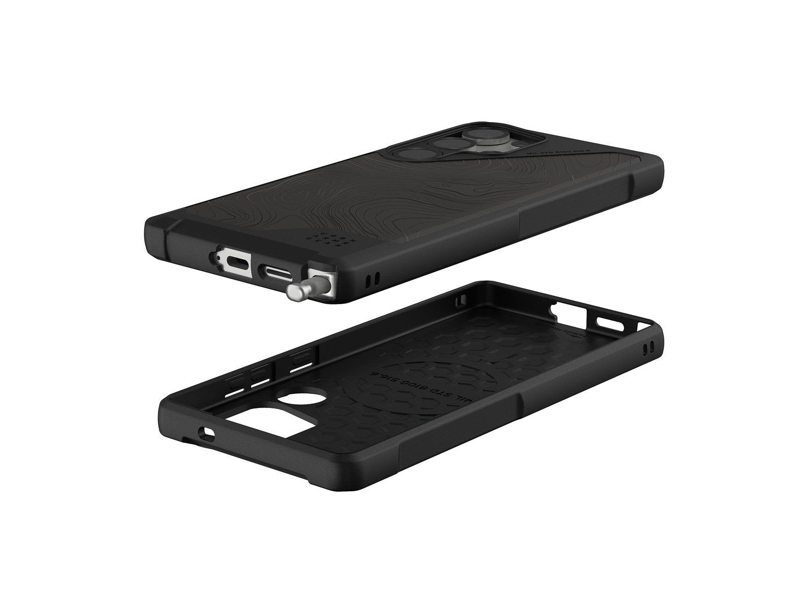 UAG Metropolis LT w/Magnet - Topography Black - Samsung Galaxy S25 Ultra